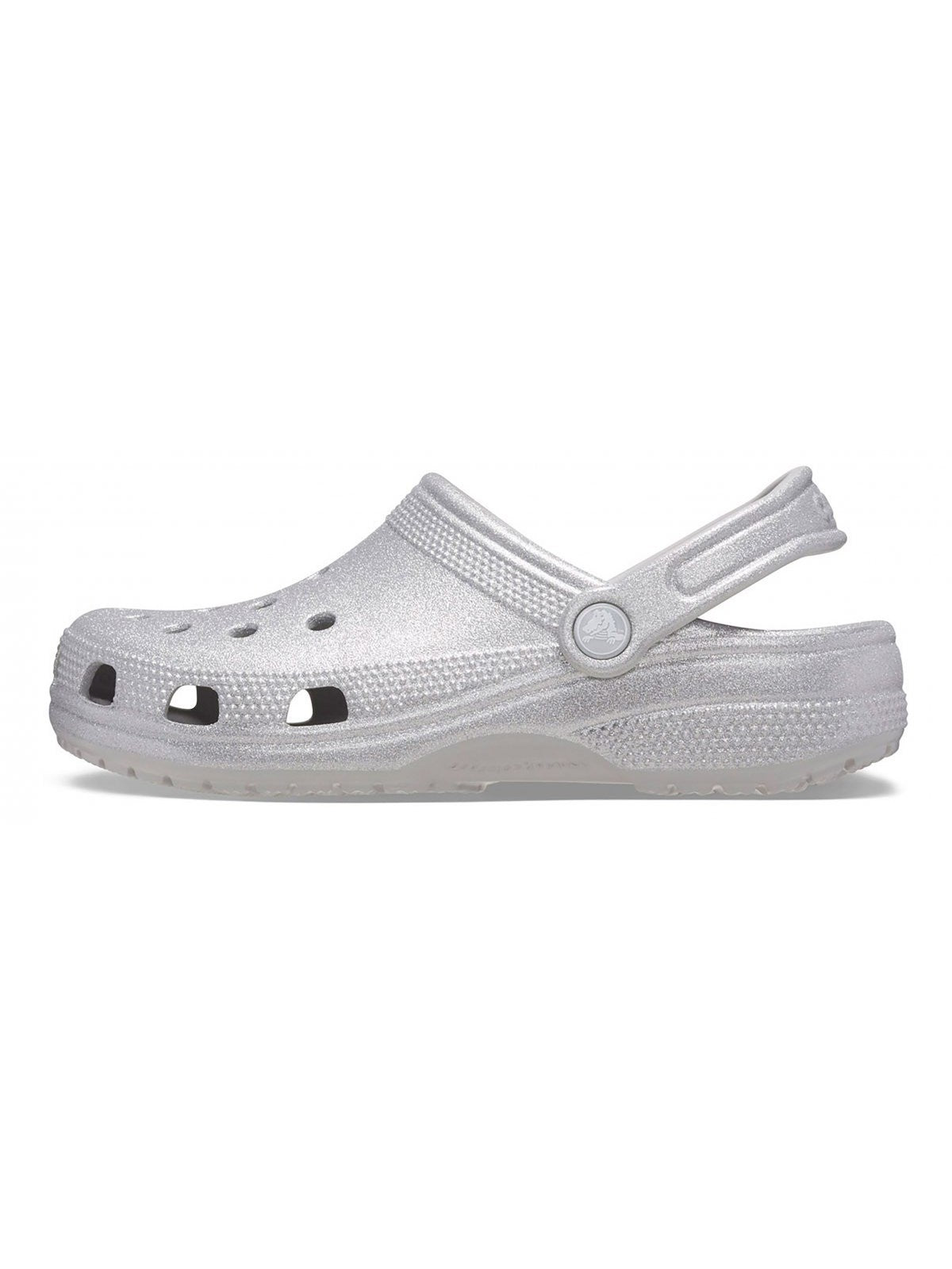 CROCS Ciabatta Donna Classic Glitter Clog W SILVER GLITTER - 205942 0IC gioboutiqueweb
