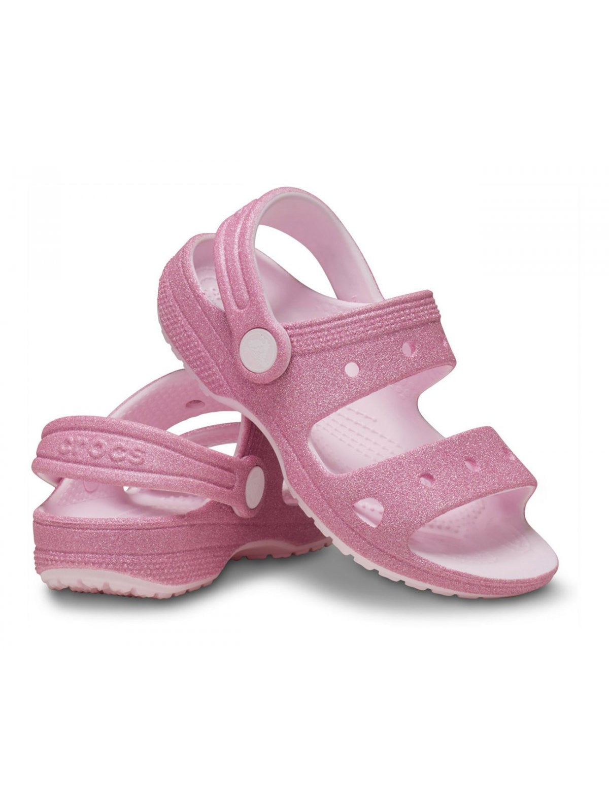 CROCS Sandalo Bambine e ragazze Classic Crocs Glitter Sandal T PINK MILK - 207983 6ZW gioboutiqueweb