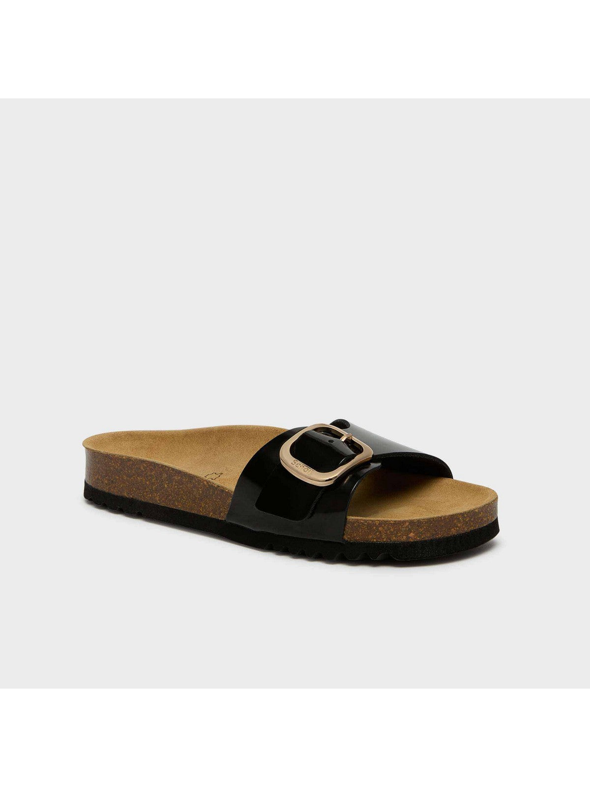 SCHOLL Sandalo Donna Kathleen Black Pat Ltr BLACK - F315191004 gioboutiqueweb