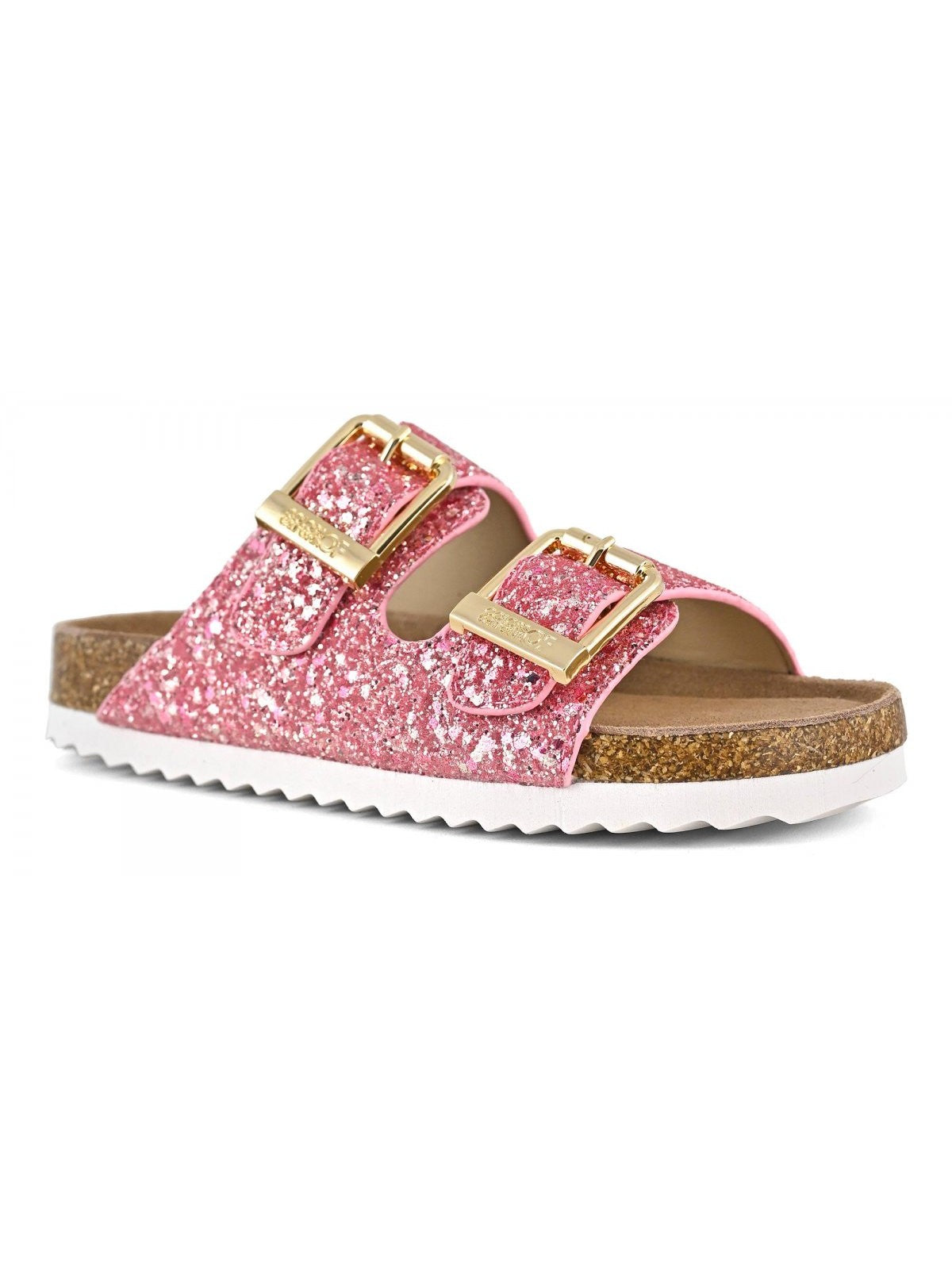 Colors Of California Sandalo Bambine e ragazze glitter sandal 2 buckles - HC.2415N SUNC