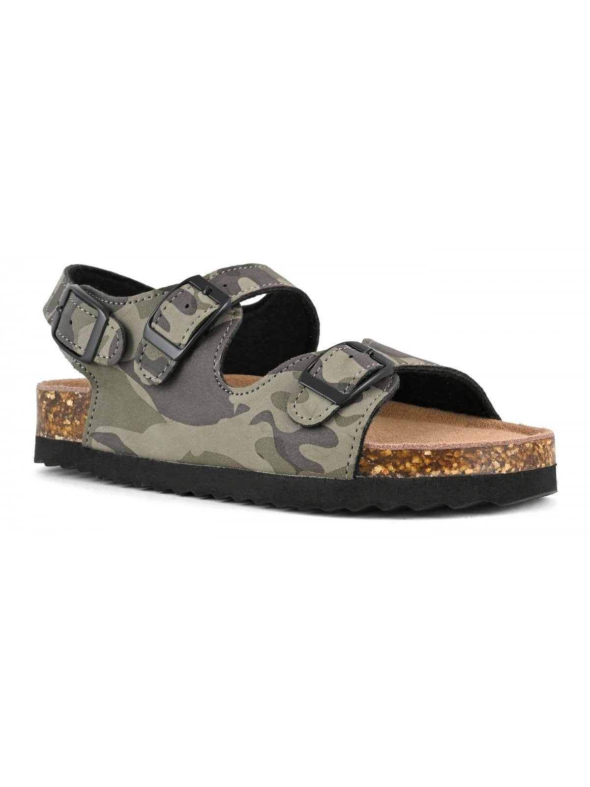 Colors Of California Ciabatta Bambini e ragazzi Boy Sandal 3 Buckles - HC.2412 CAMO