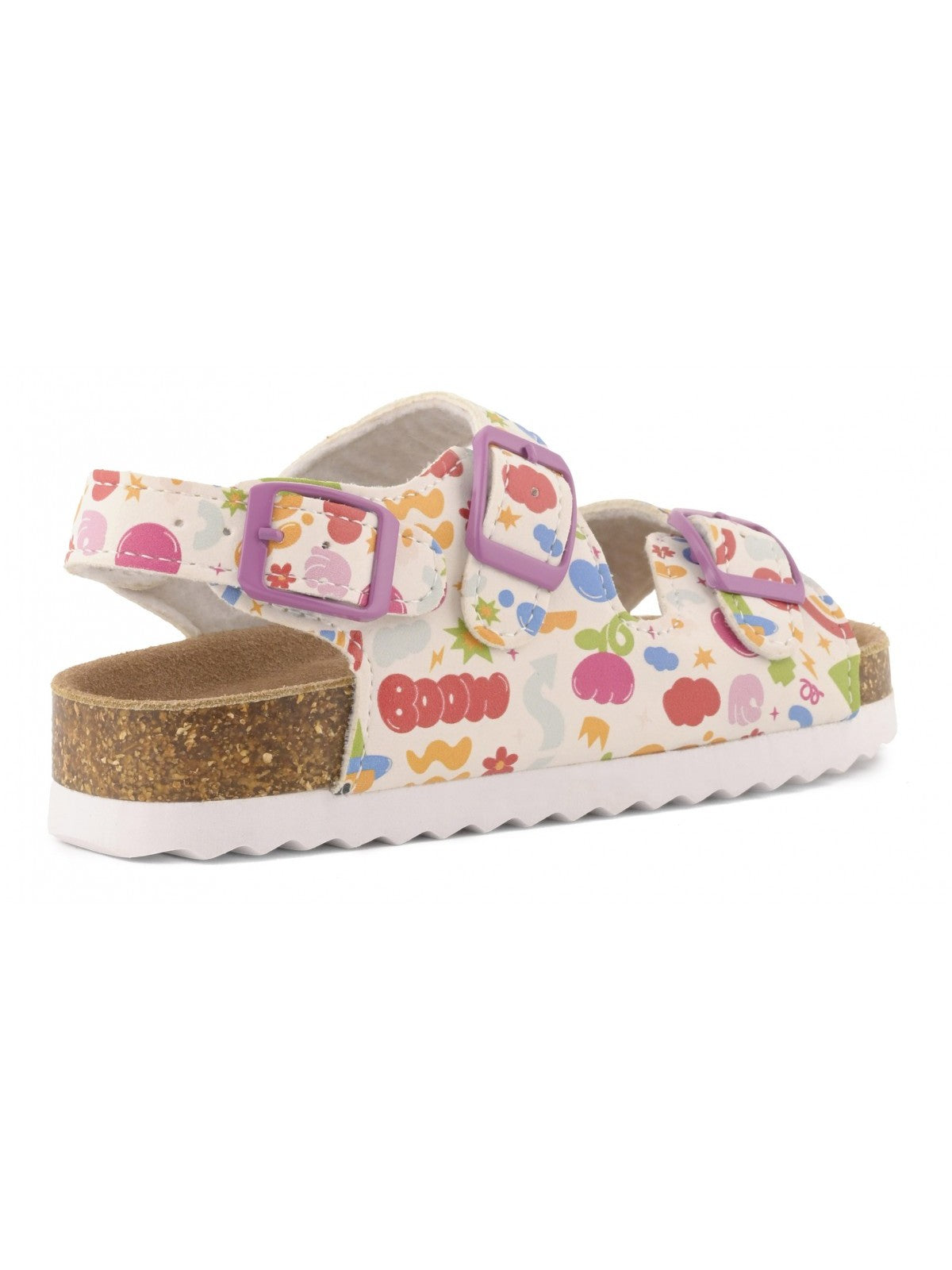 Colors Of California Sandalo Bambine e ragazze Basic girl sandal with buckles - HC.2603 MUL