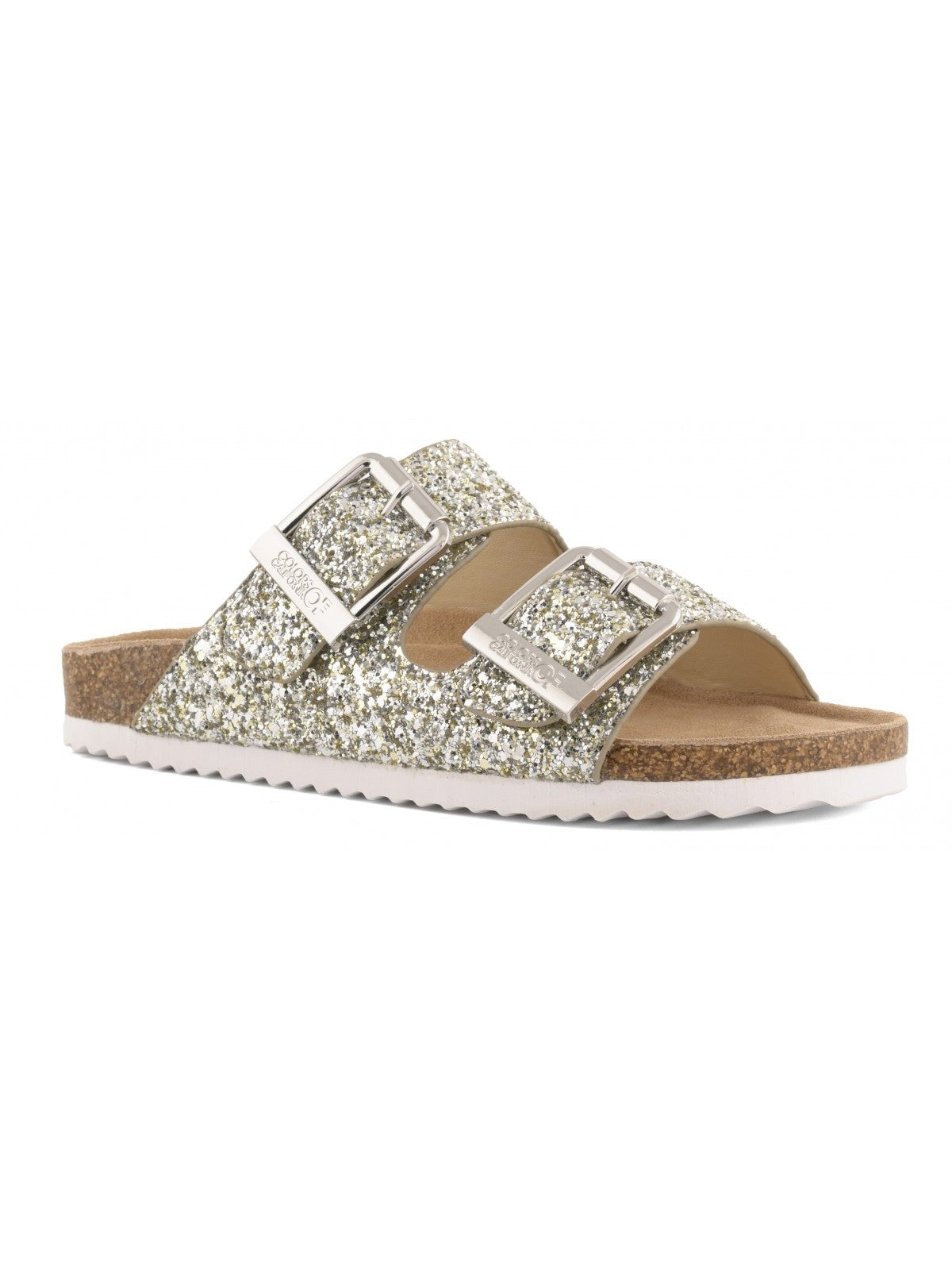 Colors Of California Sandalo Donna bio glitter metal buckles - HC.BIO35N SIL