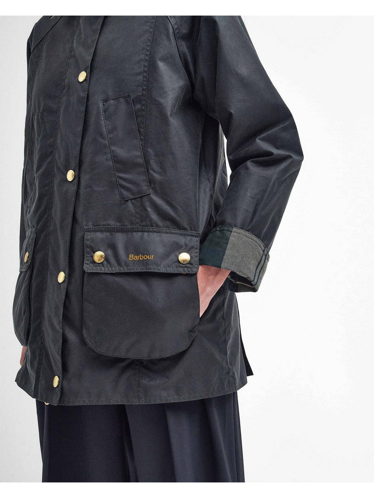 BARBOUR Giubbino Donna MODERN BEADNELL WAX LWX1402 SG51 SAGE/ANCIENT gioboutiqueweb