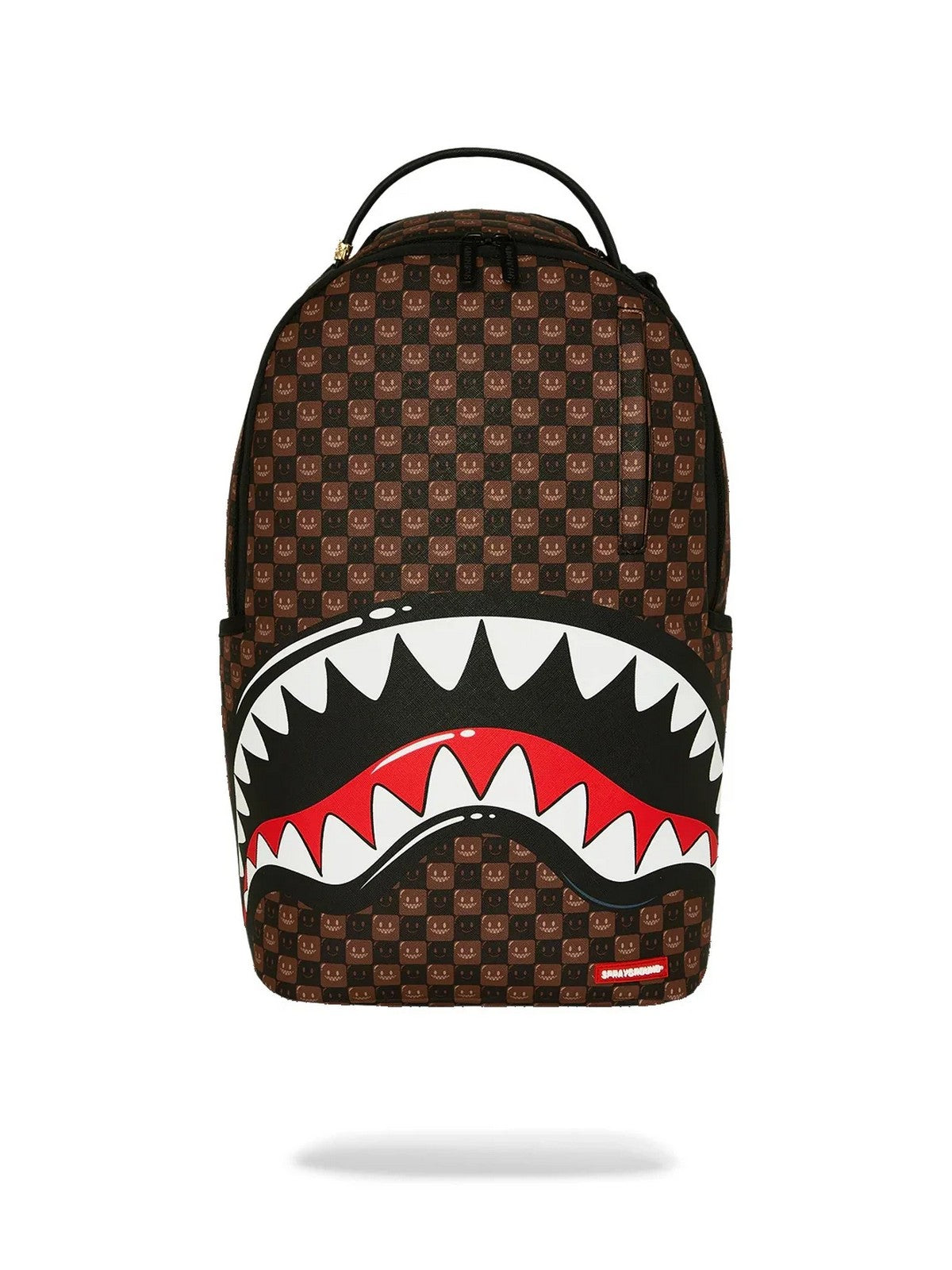 SPRAYGROUND Zaino Unisex adulto SHARKS IN PARIS WTF BUBBLE BROWN CHECK BACKPACK - 910B8634NSZ gioboutiqueweb