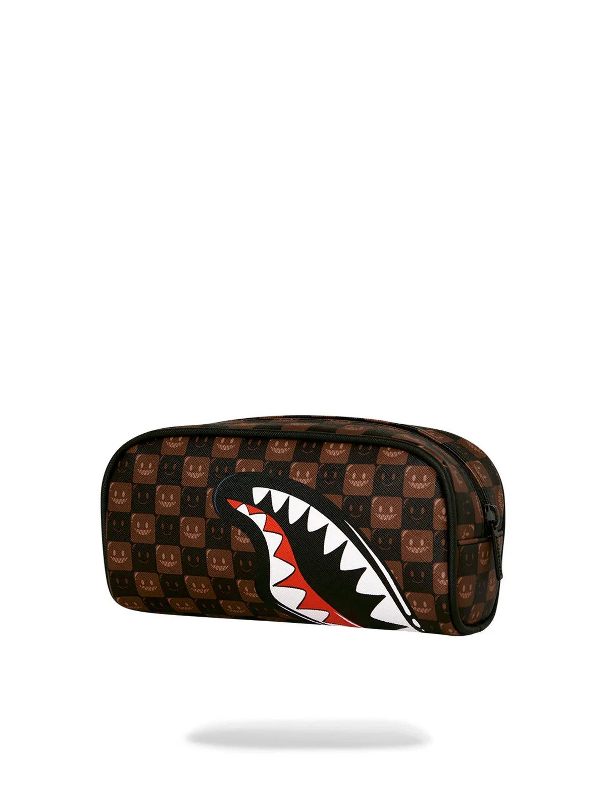 SPRAYGROUND Pochette Unisex adulto SHARKS IN PARIS WTF BUBBLE BROWN CHECK POUCH - 910B9303NSZ gioboutiqueweb
