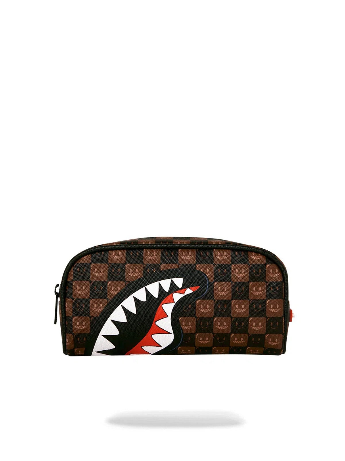 SPRAYGROUND Pochette Unisex adulto SHARKS IN PARIS WTF BUBBLE BROWN CHECK POUCH - 910B9303NSZ gioboutiqueweb