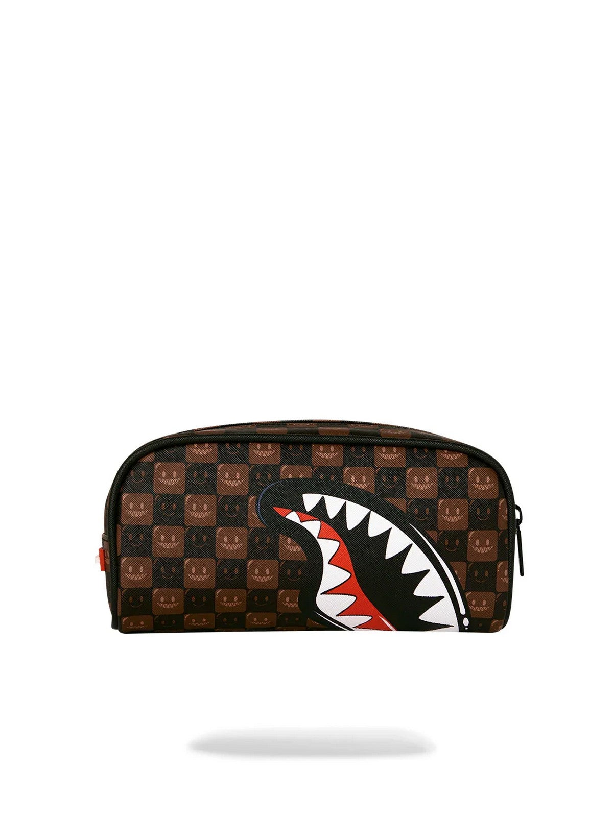 SPRAYGROUND Pochette Unisex adulto SHARKS IN PARIS WTF BUBBLE BROWN CHECK POUCH - 910B9303NSZ gioboutiqueweb