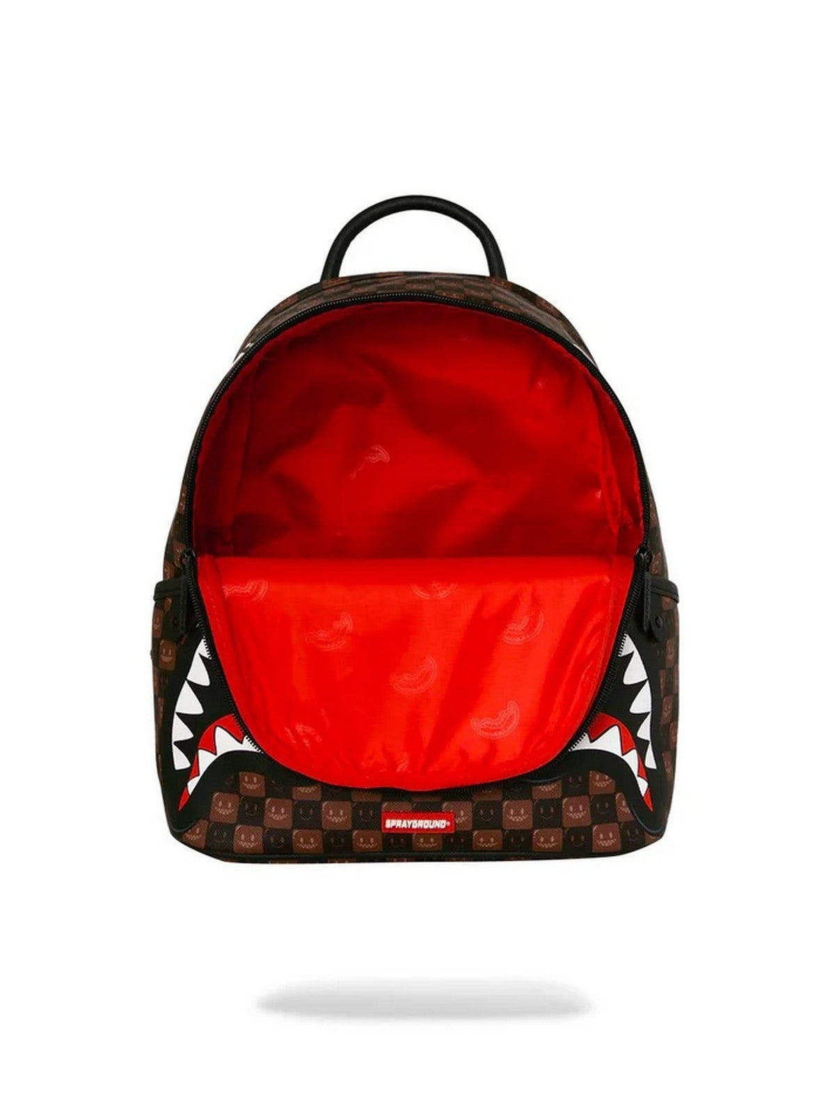SPRAYGROUND Zaino Unisex adulto SHARKS IN PARIS WTF BUBBLE BROWN CHECK SAVAGE BACKPACK - 910B9305NSZ