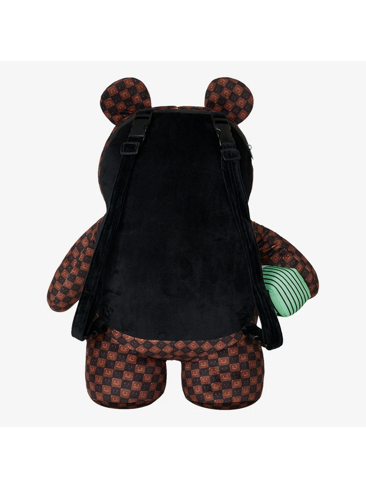 SPRAYGROUND Zaino Unisex adulto SHARKS IN PARIS WTF BUBBLE BROWN CHECK MONEYBEAR BACKPACK - 910B9308NSZ