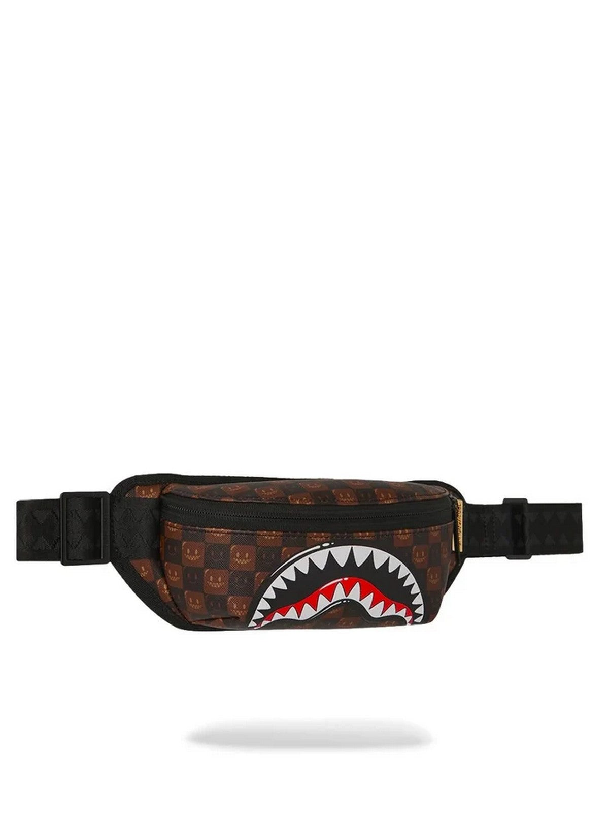 SPRAYGROUND Marsupio Unisex adulto SHARKS IN PARIS WTF BUBBLE BROWN CHECK CROSSBODY - 910B9309NSZ