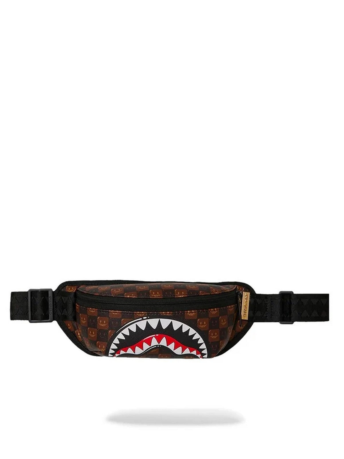 SPRAYGROUND Marsupio Unisex adulto SHARKS IN PARIS WTF BUBBLE BROWN CHECK CROSSBODY - 910B9309NSZ
