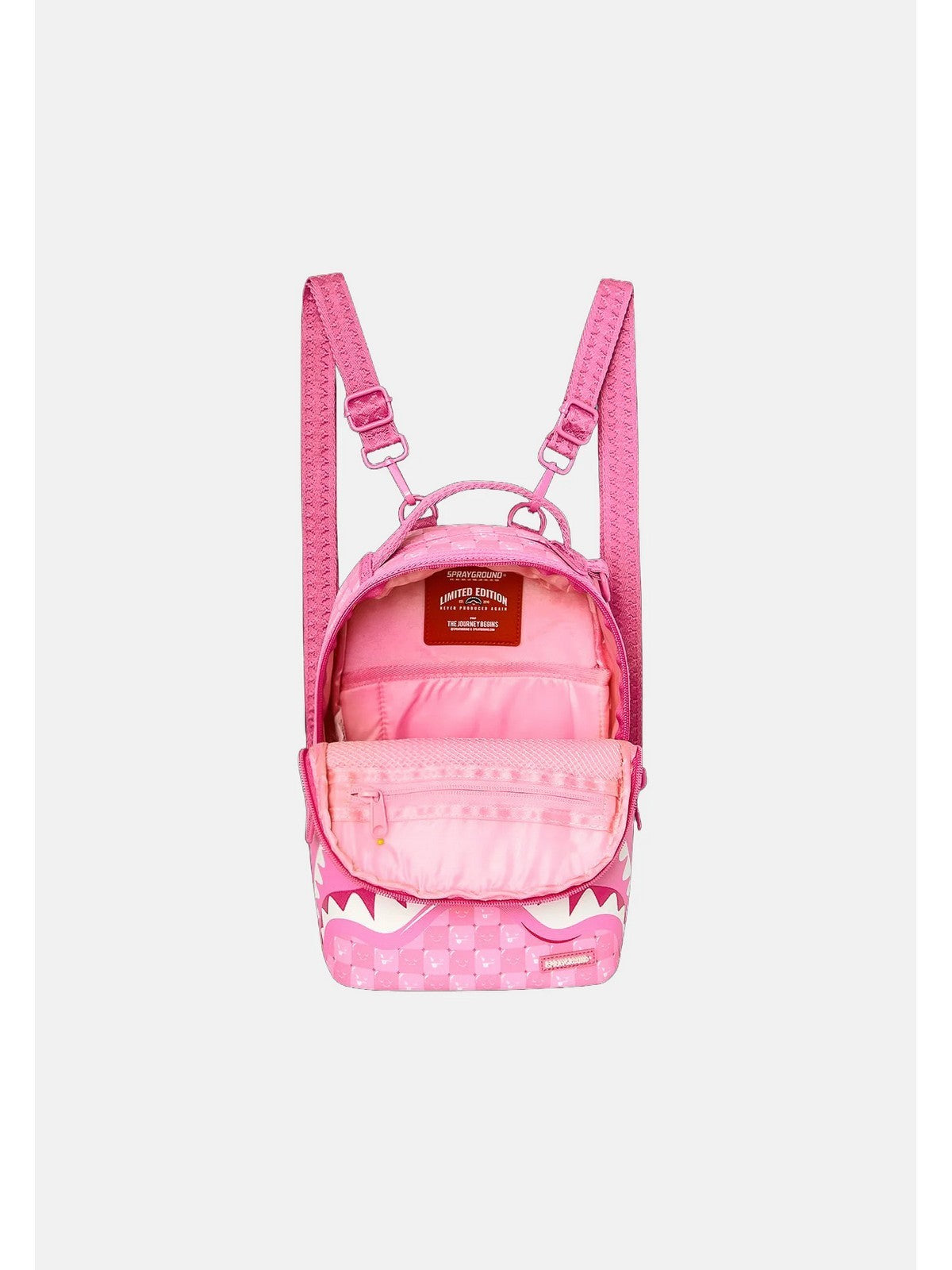 SPRAYGROUND Zaino Donna PINK NEW CHECK FACES MINI BACKPACK - 910B9319NSZ