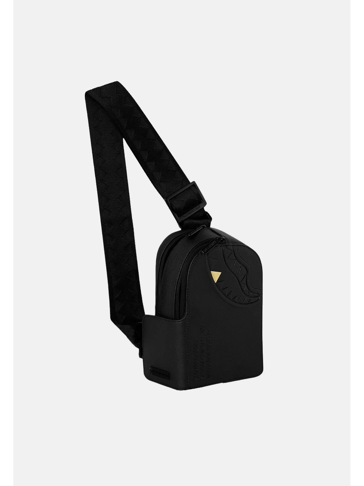 SPRAYGROUND Zaino Unisex adulto BLACKED OUT EMBOSSED GOLD TOOTH BACKPACK SLING - 910B9326NSZ gioboutiqueweb