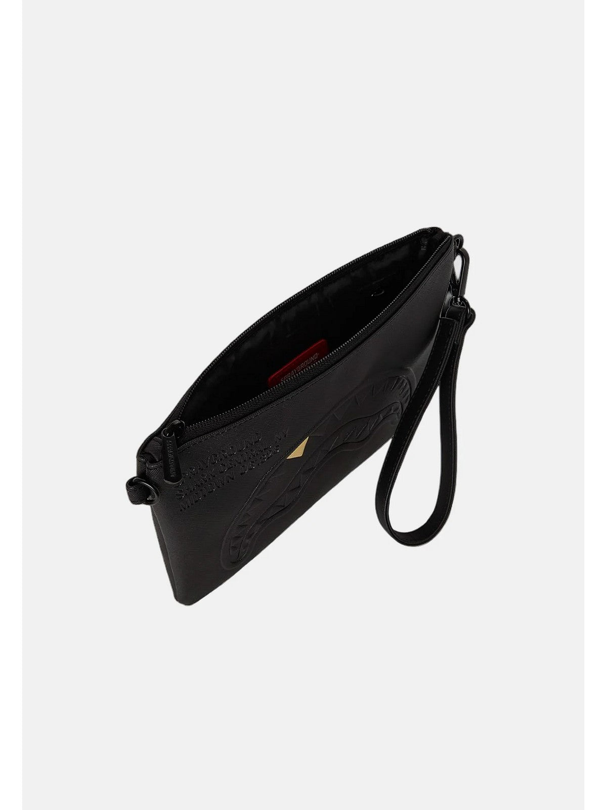 SPRAYGROUND Pochette Unisex adulto BLACKED OUT EMBOSSED GOLD TOOTH CROSSOVER CLUTCH - 910B9327NSZ