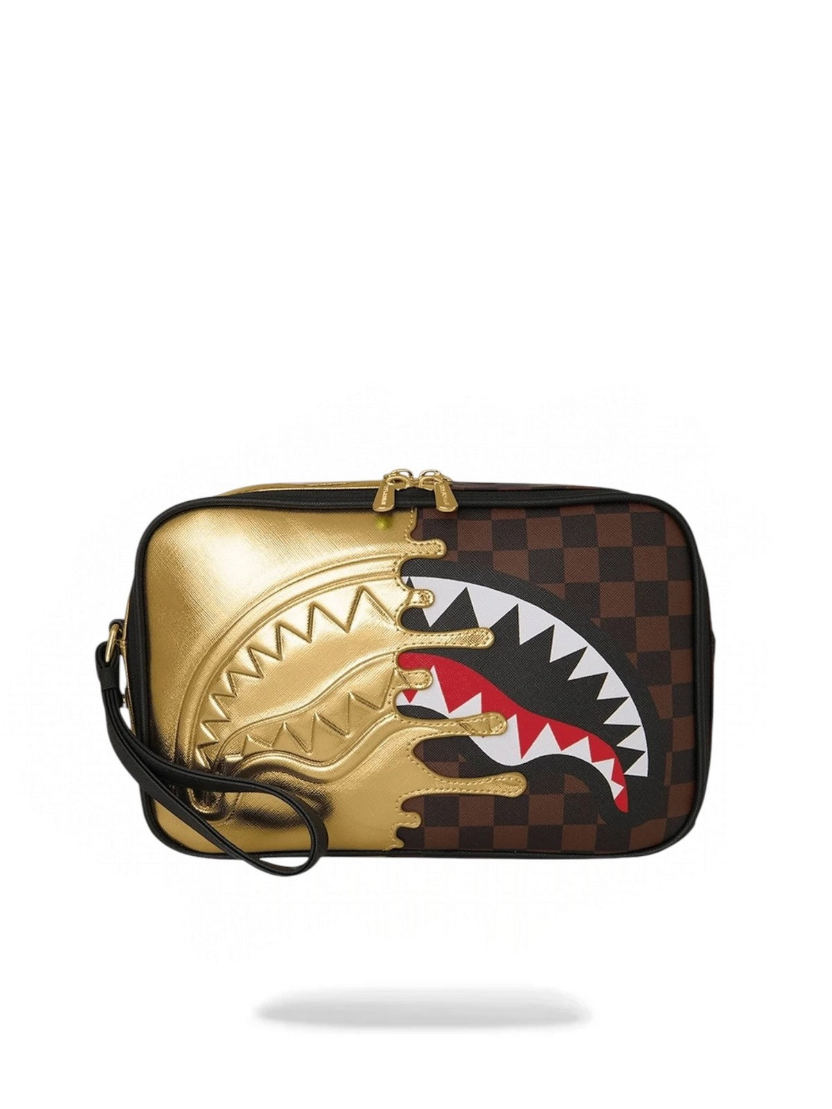 SPRAYGROUND Zaino Unisex adulto SHARKS IN PARIS GOLD DRIP TOILETRY BRICK - 910B9343NSZ