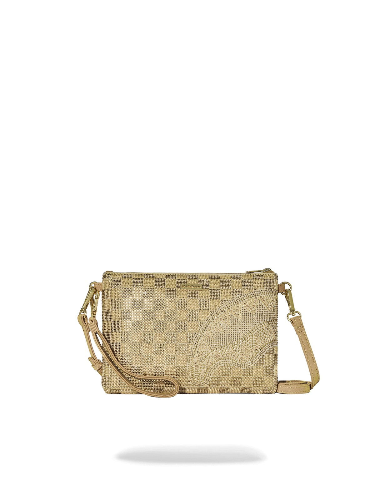SPRAYGROUND Pochette Donna 2 TONE GOLD TRINITY CROSSOVER CLUTCH - 910B9481NSZ gioboutiqueweb