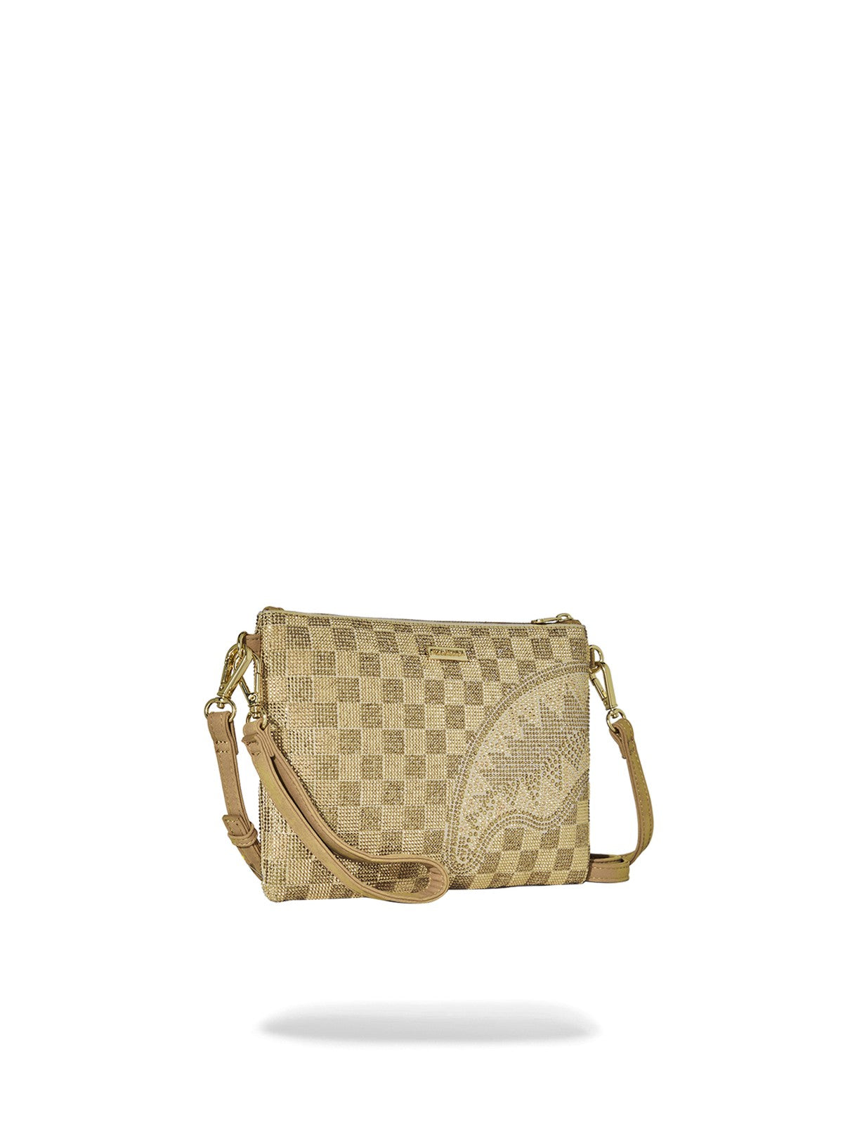 SPRAYGROUND Pochette Donna 2 TONE GOLD TRINITY CROSSOVER CLUTCH - 910B9481NSZ gioboutiqueweb