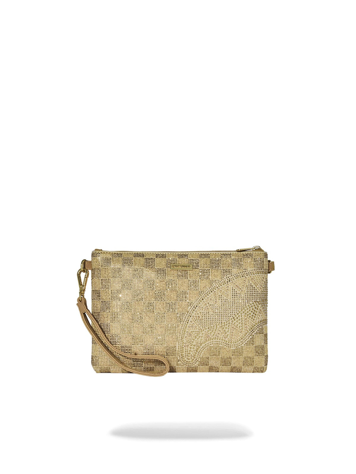 SPRAYGROUND Pochette Donna 2 TONE GOLD TRINITY CROSSOVER CLUTCH - 910B9481NSZ gioboutiqueweb