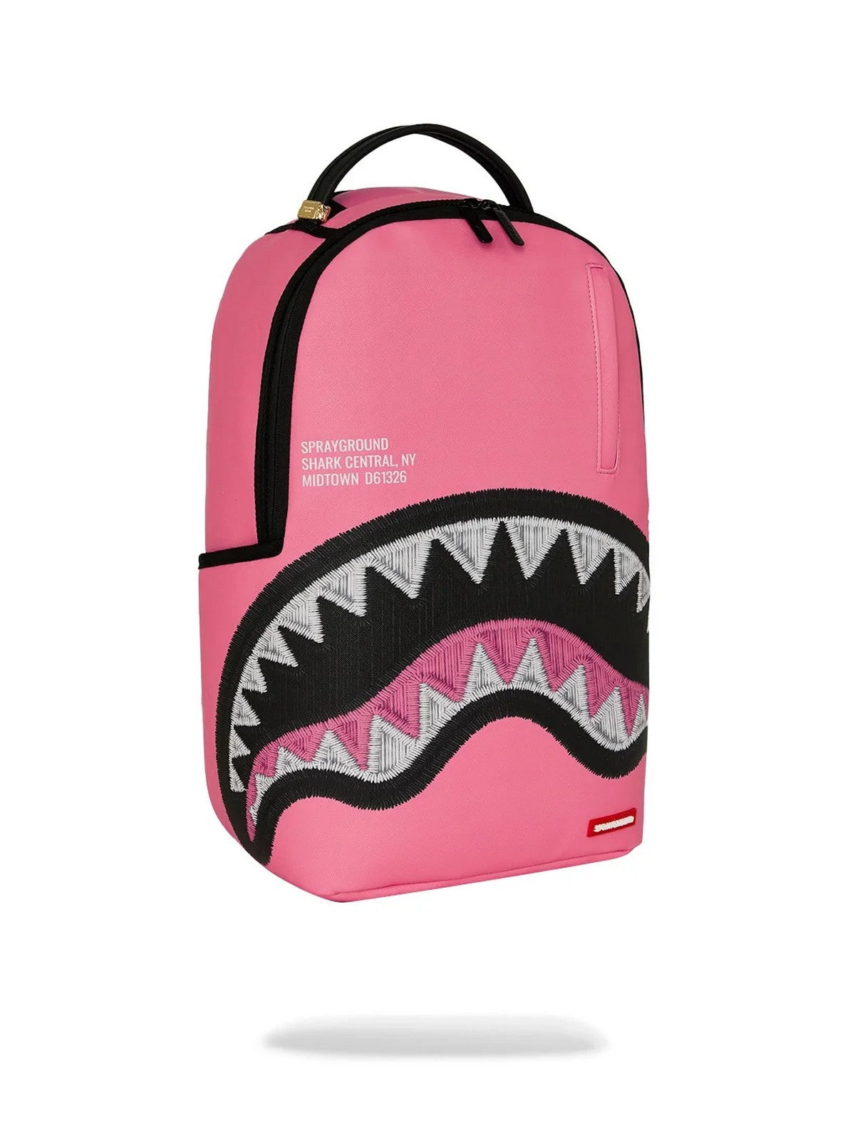 SPRAYGROUND Zaino Unisex adulto SHARK CENTRAL PINK EMBROIDERED SHARK BACKPACK - 910B9630NSZ
