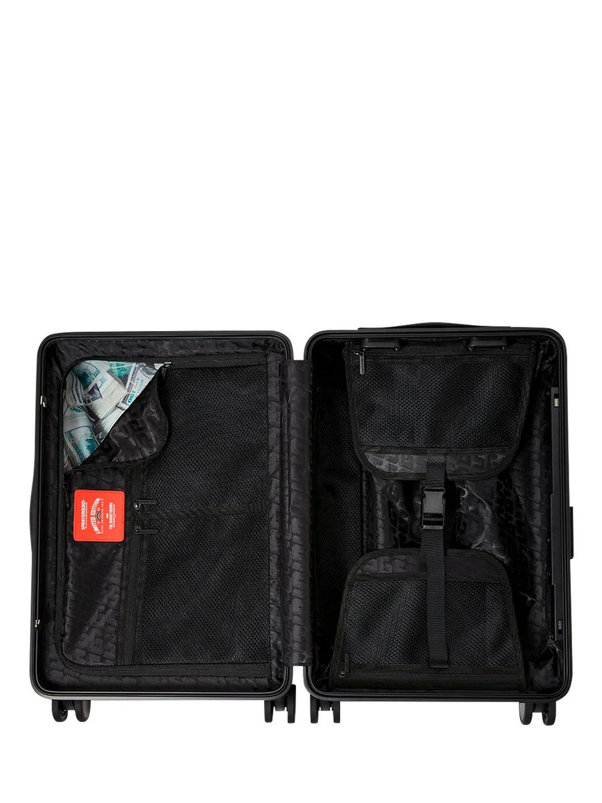 SPRAYGROUND Trolley Unisex adulto CENTER RIP REVEALING GRAY CHECK CARRY-ON LUGGAGE - 910CL323NSZ gioboutiqueweb