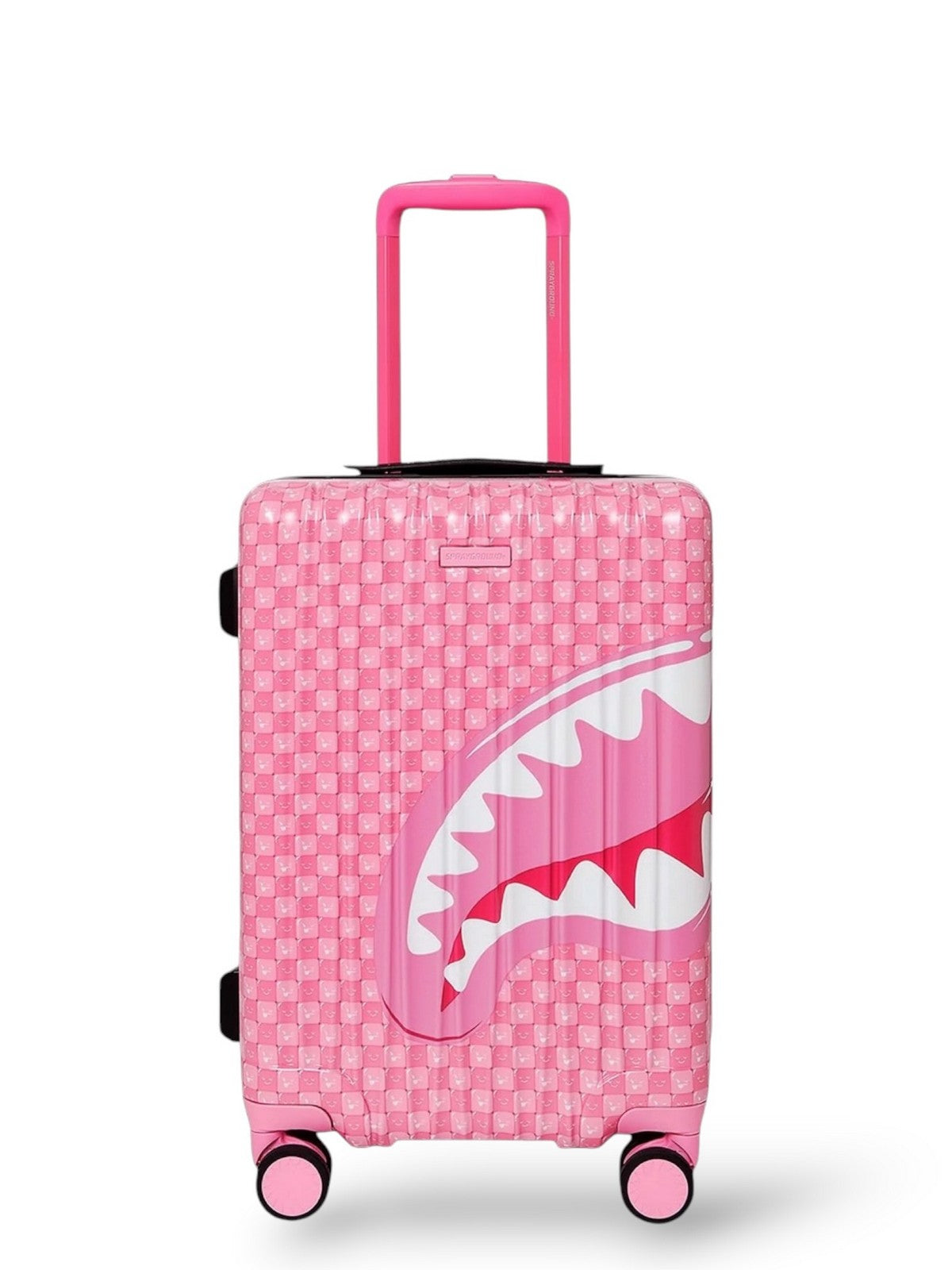SPRAYGROUND Trolley Donna PINK NEW CHECK FACES CARRY-ON LUGGAGE - 910CL330NSZ
