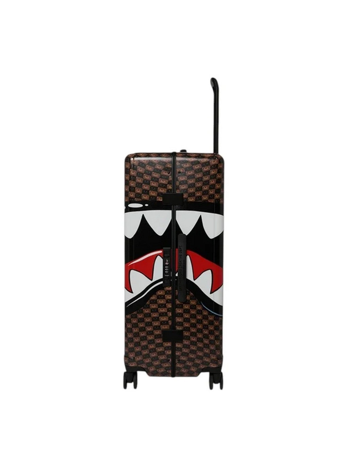 SPRAYGROUND Trolley Unisex adulto SHARKS IN PARIS WTF BUBBLE BROWN CHECK FULL-SIZE LUGGAGE - 910CL339NSZ
