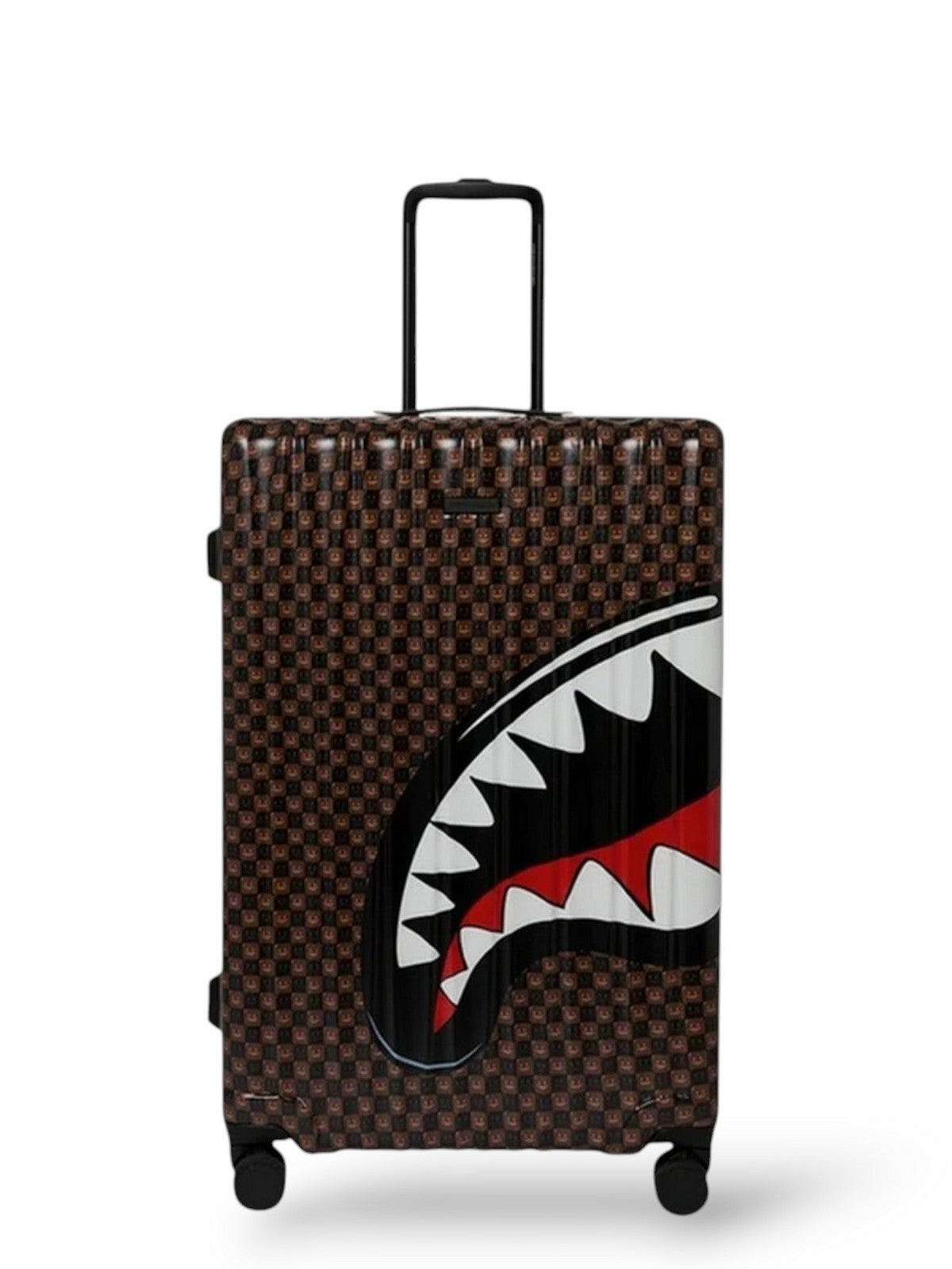 SPRAYGROUND Trolley Unisex adulto SHARKS IN PARIS WTF BUBBLE BROWN CHECK FULL-SIZE LUGGAGE - 910CL339NSZ