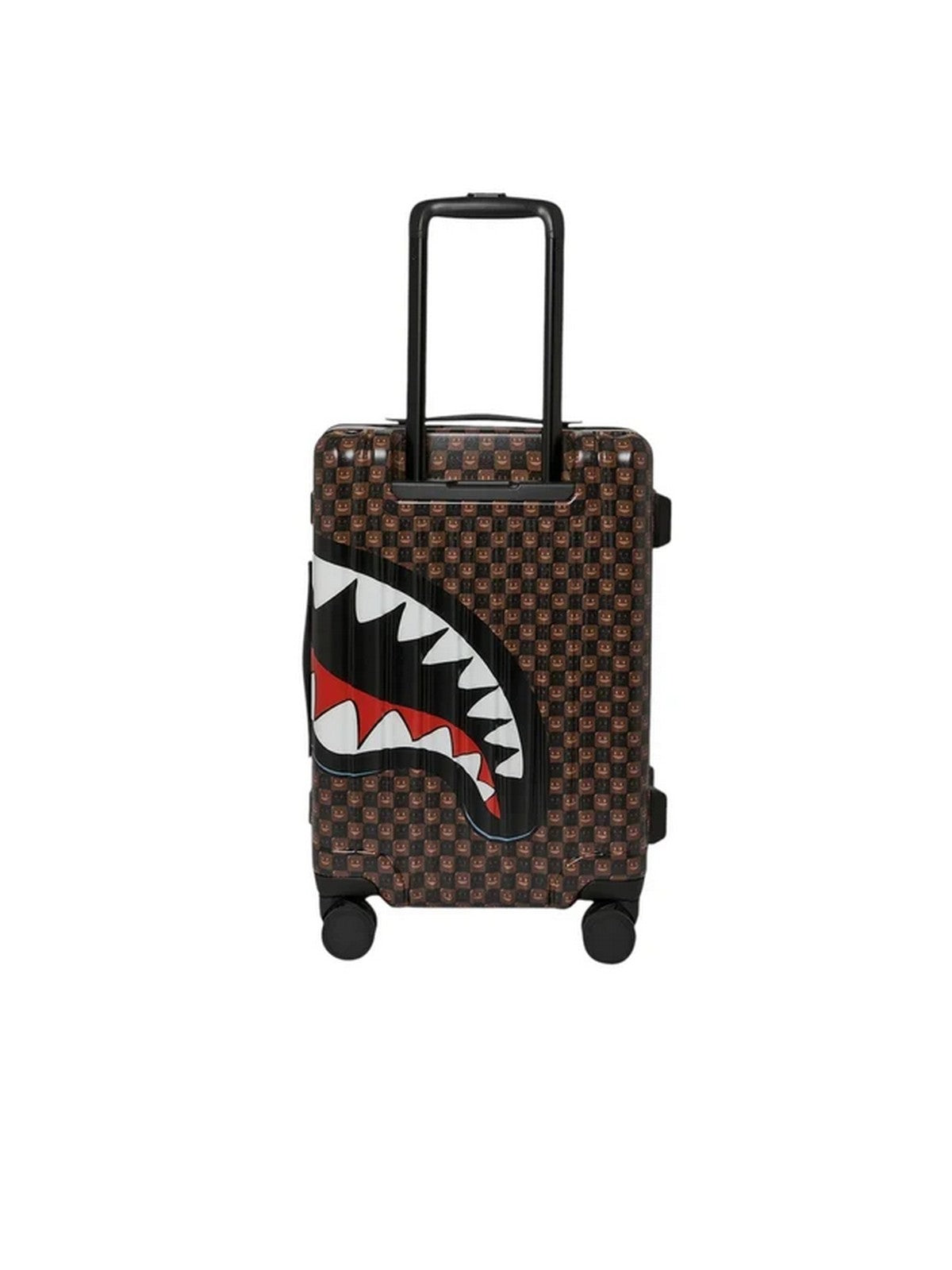 SPRAYGROUND Trolley Unisex adulto SHARKS IN PARIS WTF BUBBLE BROWN CHECK FULL-SIZE LUGGAGE - 910CL339NSZ