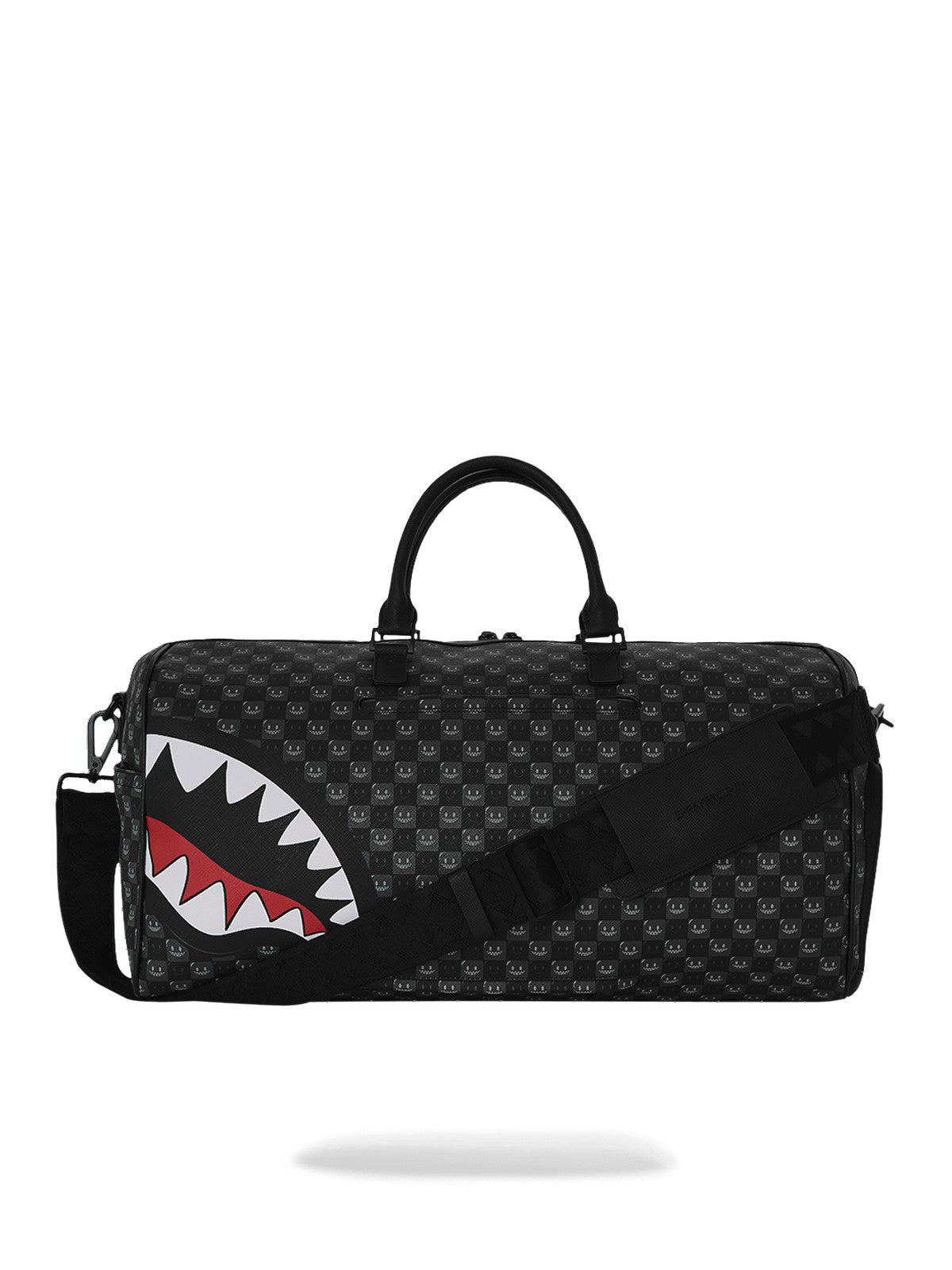 SPRAYGROUND Borsone Unisex adulto SHARKS IN PARIS WTF BUBBLY BLACK CHECK DUFFLE - 910D9312NSZ