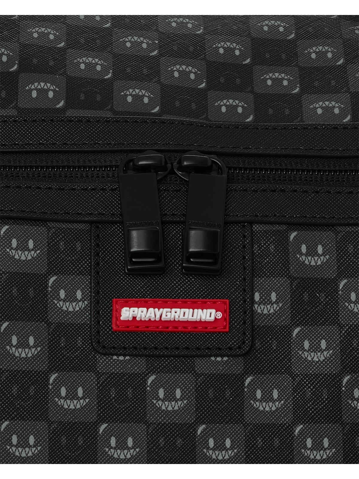 SPRAYGROUND Borsone Unisex adulto SHARKS IN PARIS WTF BUBBLY BLACK CHECK DUFFLE - 910D9312NSZ