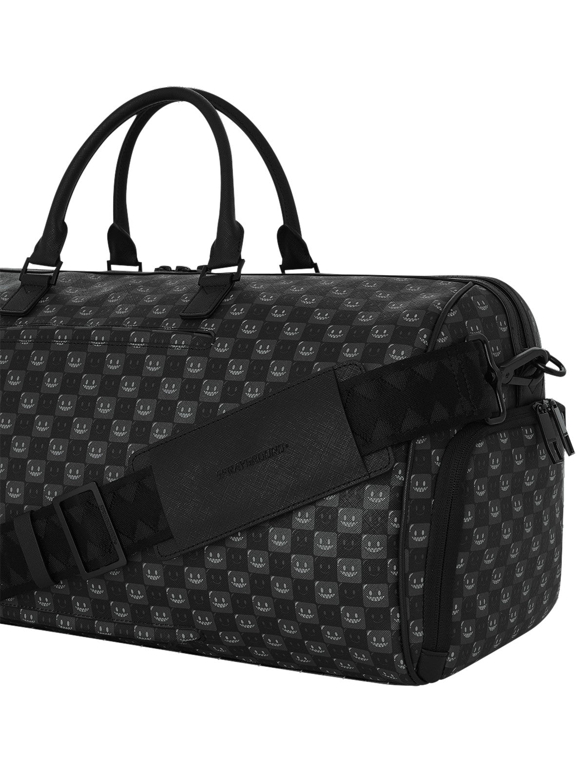 SPRAYGROUND Borsone Unisex adulto SHARKS IN PARIS WTF BUBBLY BLACK CHECK DUFFLE - 910D9312NSZ