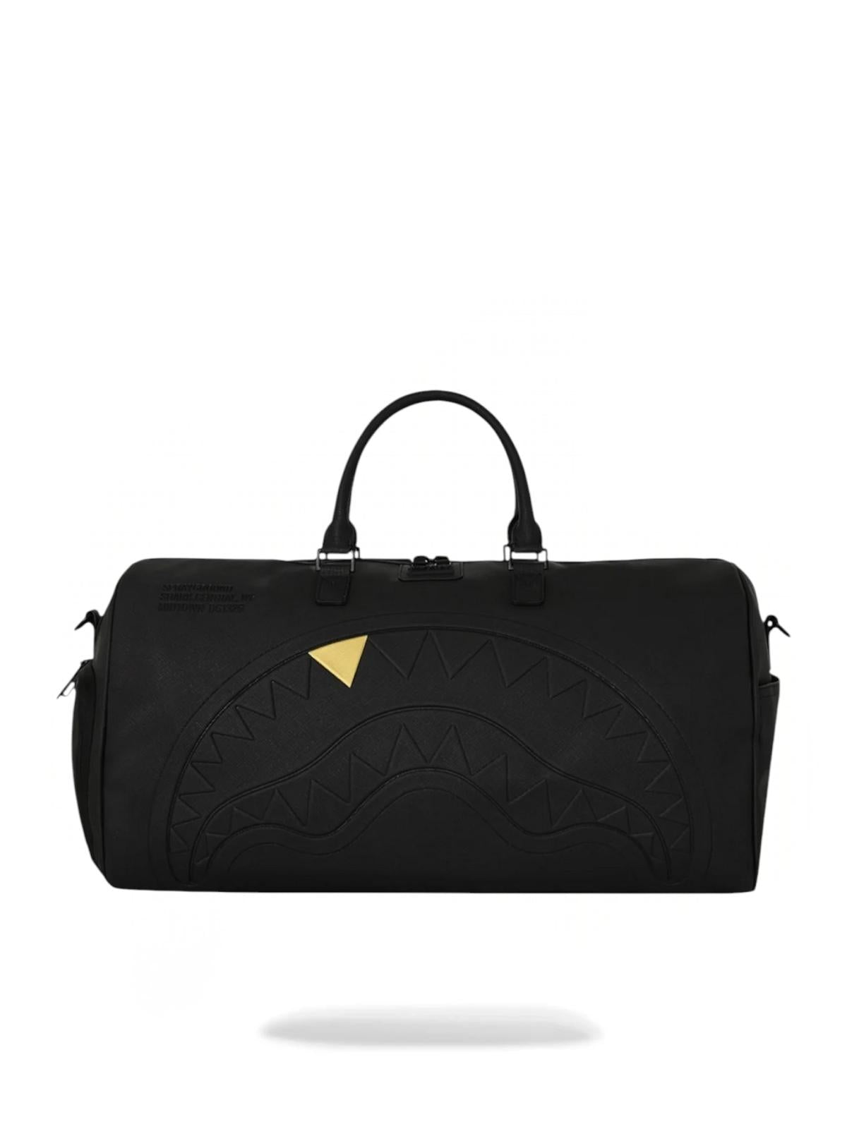 SPRAYGROUND Borsone Unisex adulto BLACKED OUT EMBOSSED GOLD TOOTH DUFFLE - 910D9381NSZ