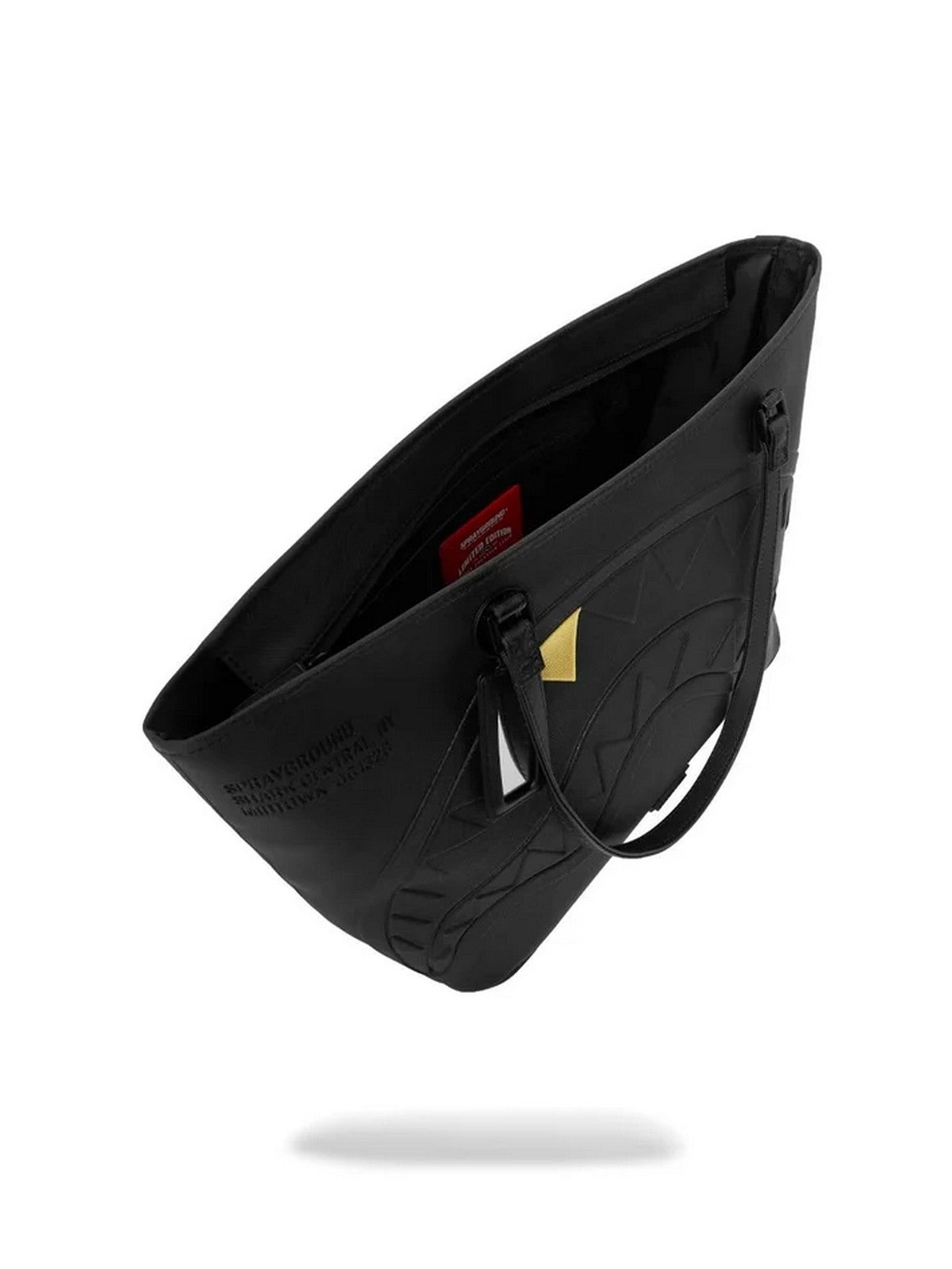 SPRAYGROUND Borsa Donna BLACKED OUT EMBOSSED GOLD TOOTH TOTE - 910T9329NSZ