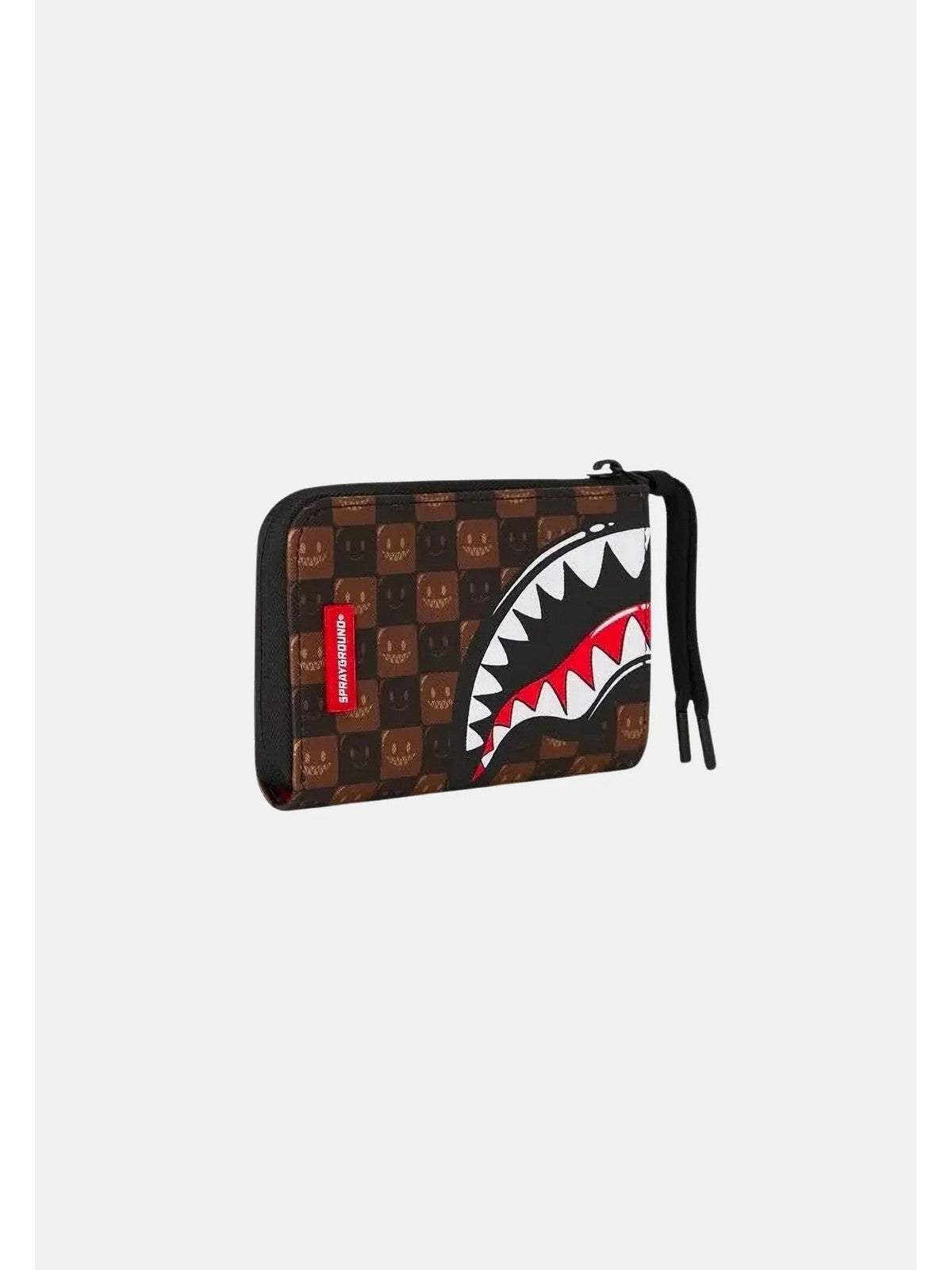 SPRAYGROUND Portafoglio Unisex adulto SHARKS IN PARIS WTF BUBBLE BROWN CHECK WALLET - 910W9302NSZ