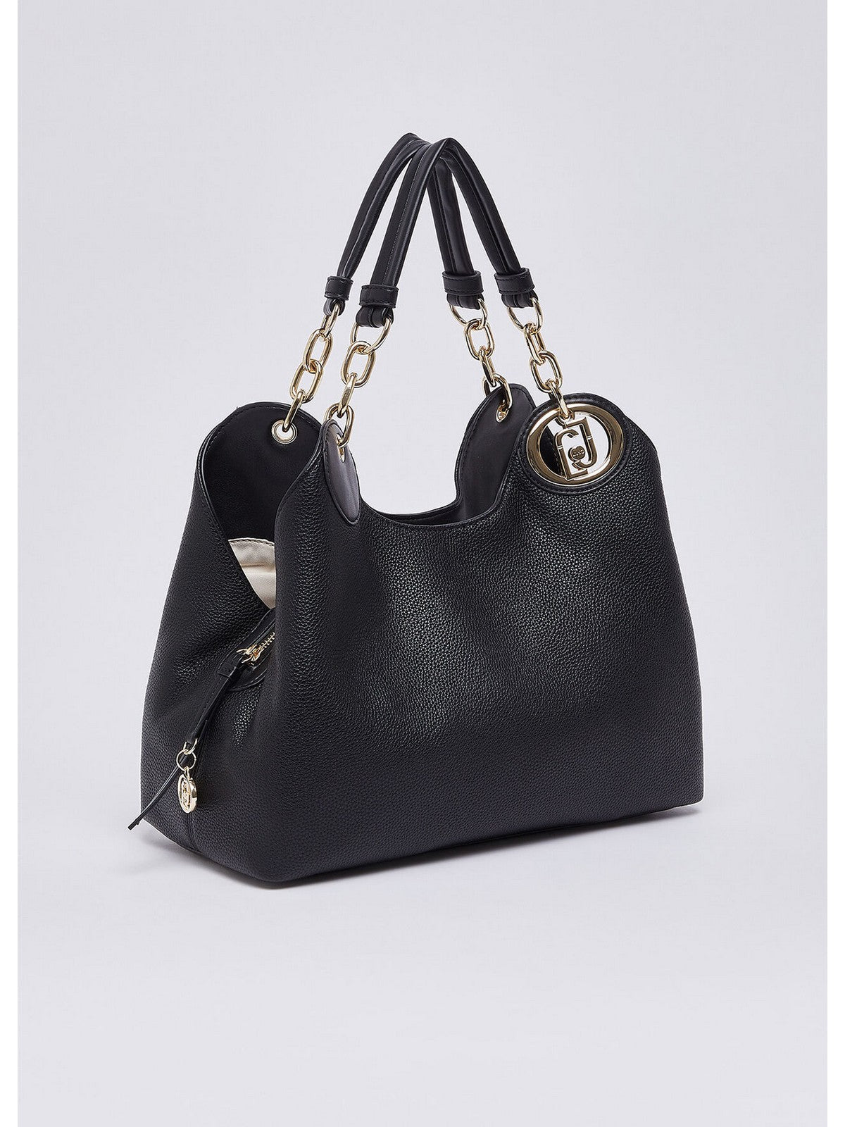 LIU JO ACCESSORIES Borsa Donna Nero/brass gold - AF6024ES039 B1848