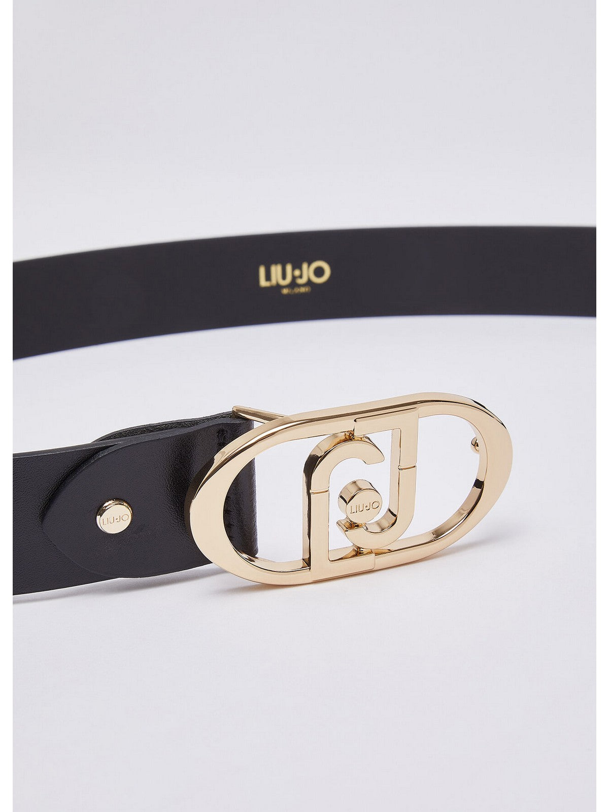 LIU JO ACCESSORIES Cintura Donna Nero/brass gold - AF6231P0414 B1848