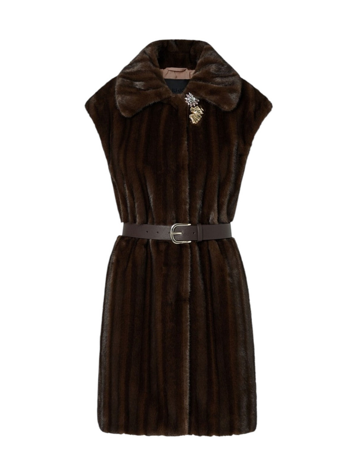 LIU JO BLACK Gilet Donna Marrone visone - CF6017ES046 01629