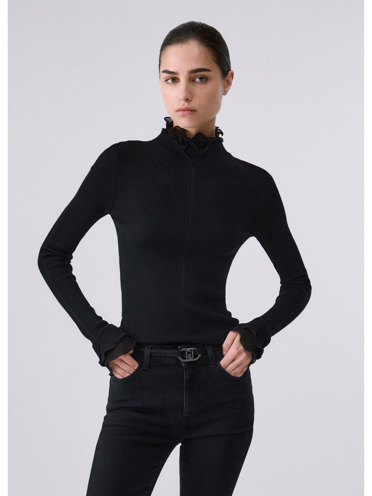 LIU JO BLACK Maglione Donna Nero - CF6043MA82O 22222