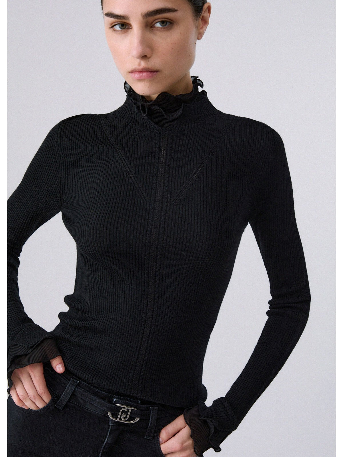 LIU JO BLACK Maglione Donna Nero - CF6043MA82O 22222