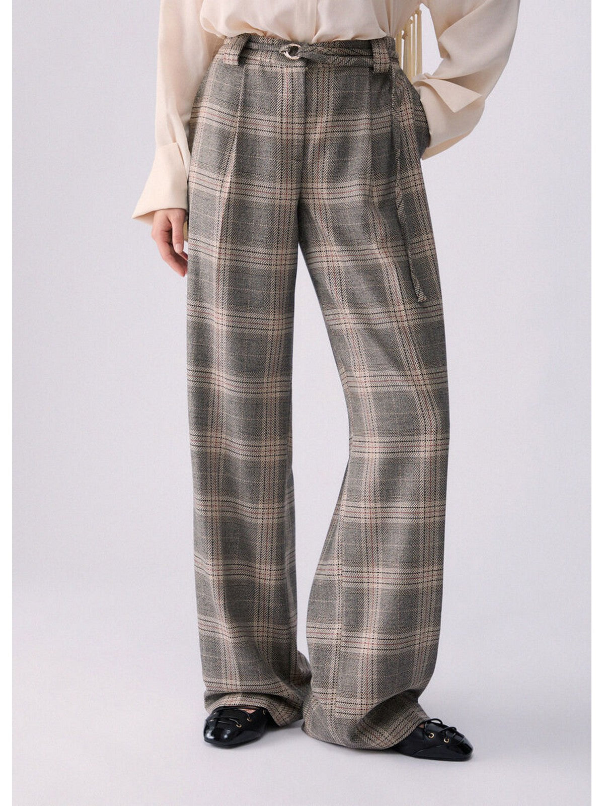 LIU JO BLACK Pantalone Donna Sandy big check - CF6080T859A L9629