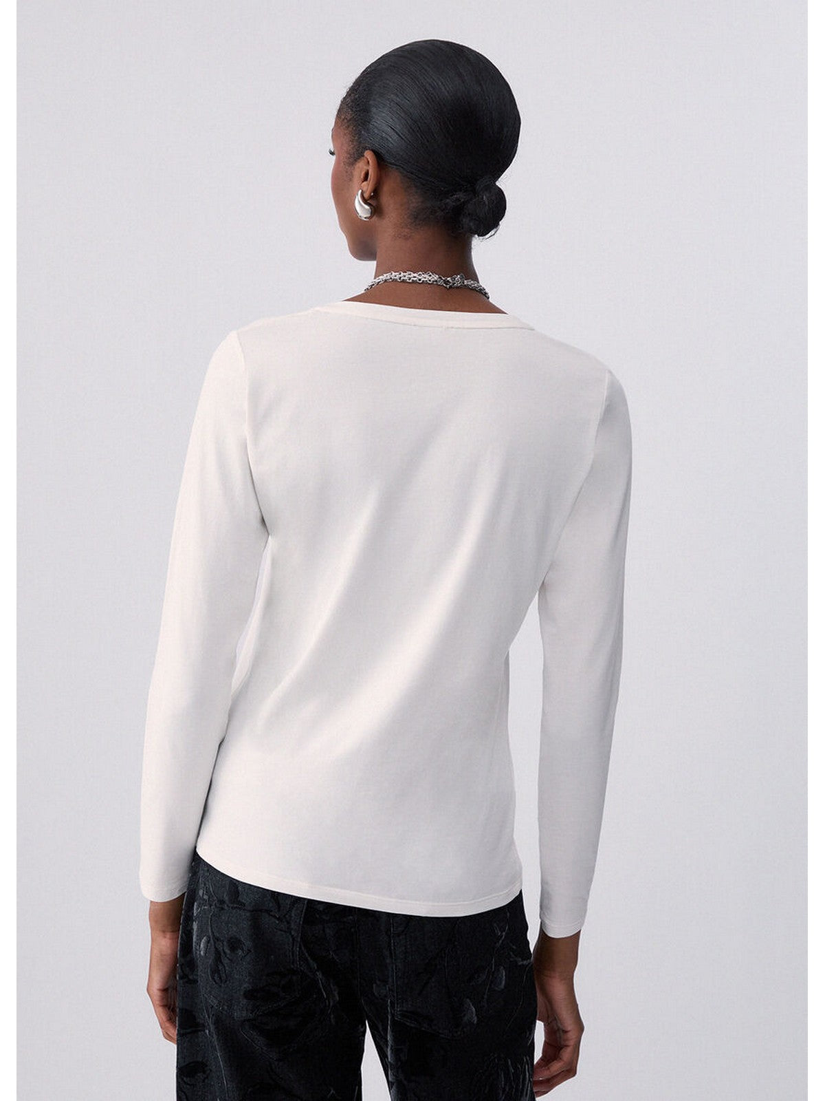 LIU JO SPORT T-shirt Donna Bco lana/LiuJo seq. - TF6245JS003 L9291
