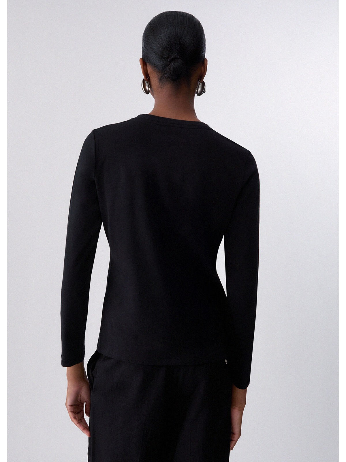 LIU JO SPORT T-shirt Donna Nero/monogram stone - TF6245JS003 L9312