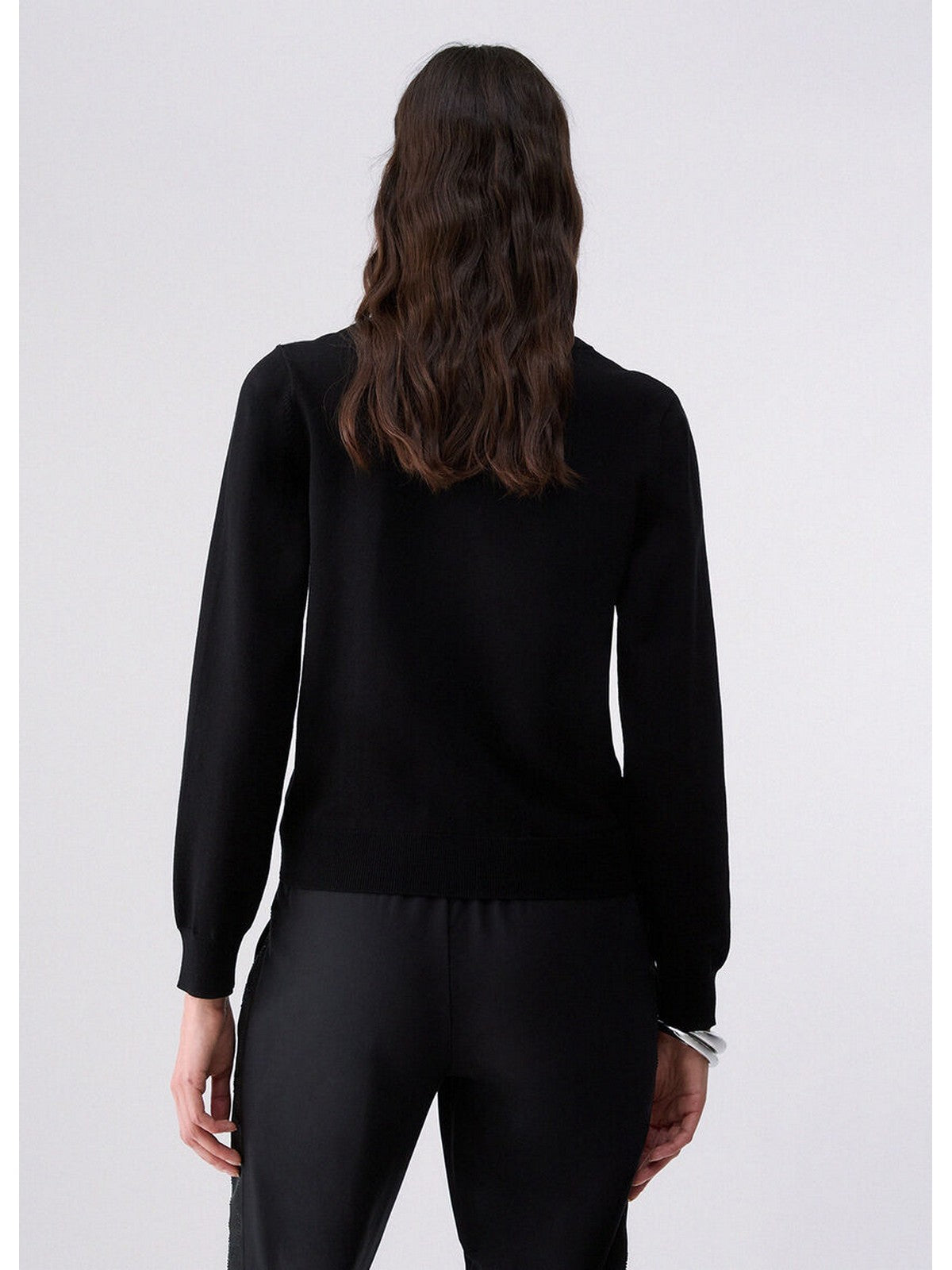 LIU JO SPORT Maglione Donna Nero/monogram stone - TF6261MS63L L9312