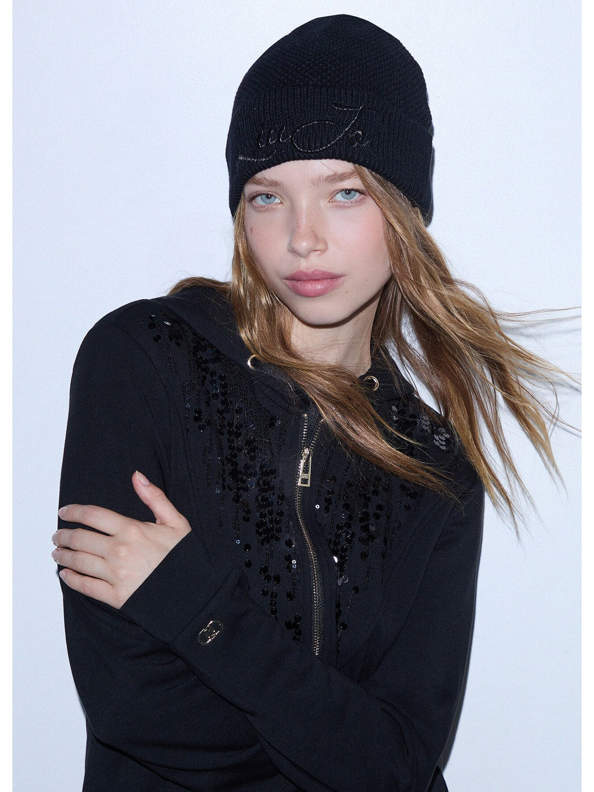 LIU JO SPORT Cappello Donna Nero - TF6270MS75L 22222
