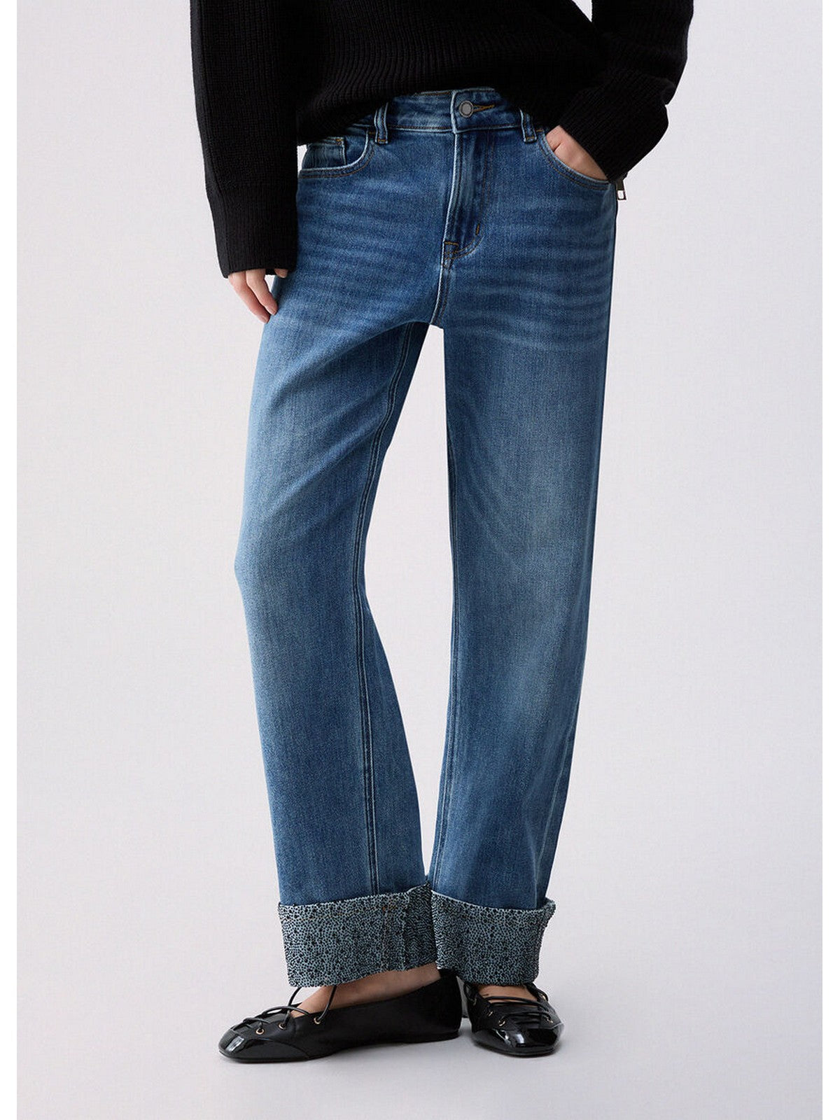 LIU JO BLUE DENIM Jeans Donna Den.Blue lt.flower w - UF6113D0365 79094