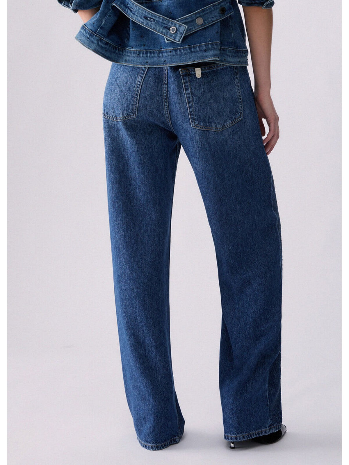 LIU JO BLUE DENIM Jeans Donna Den.Blue strass rain - UF6166D0373 79111