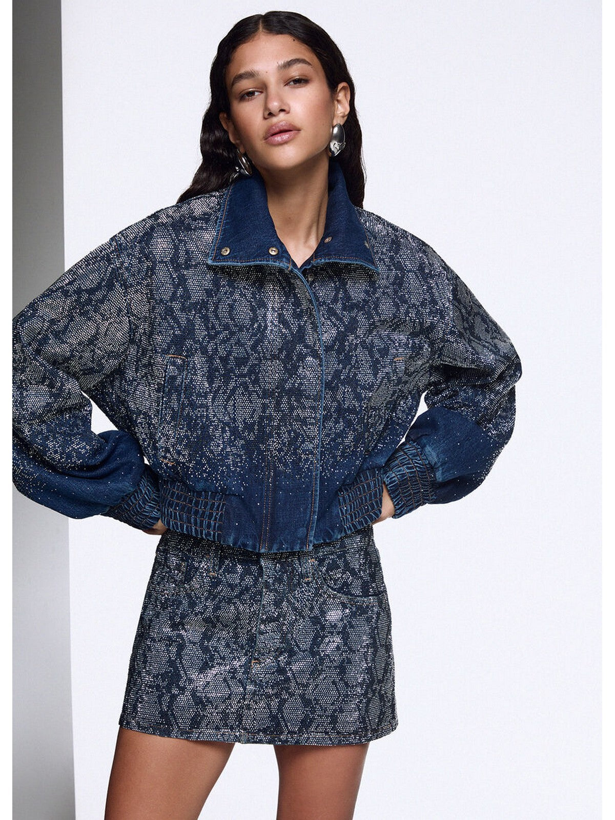 LIU JO BLUE DENIM Giubbino Donna Den.Blue summ.strass - UF6521D4854 79155