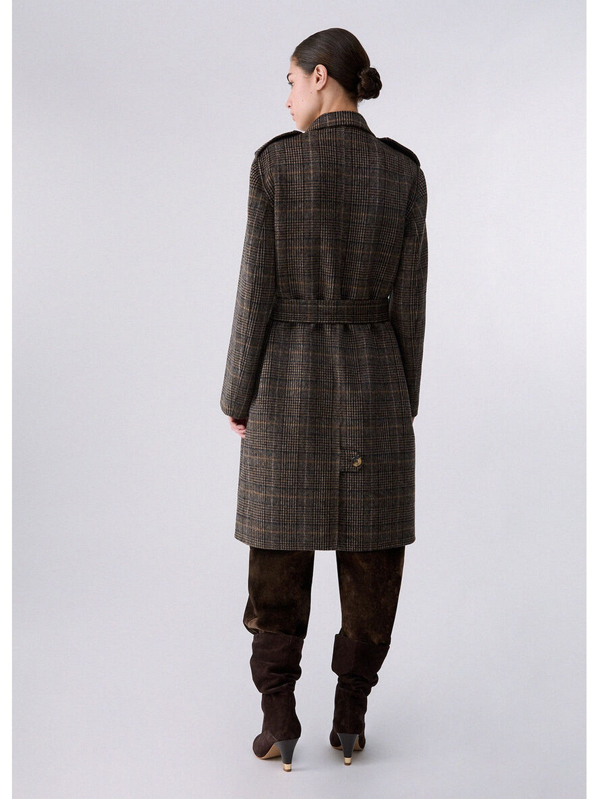 LIU JO WHITE Cappotto Donna Camel check - WF6006T677A S9072