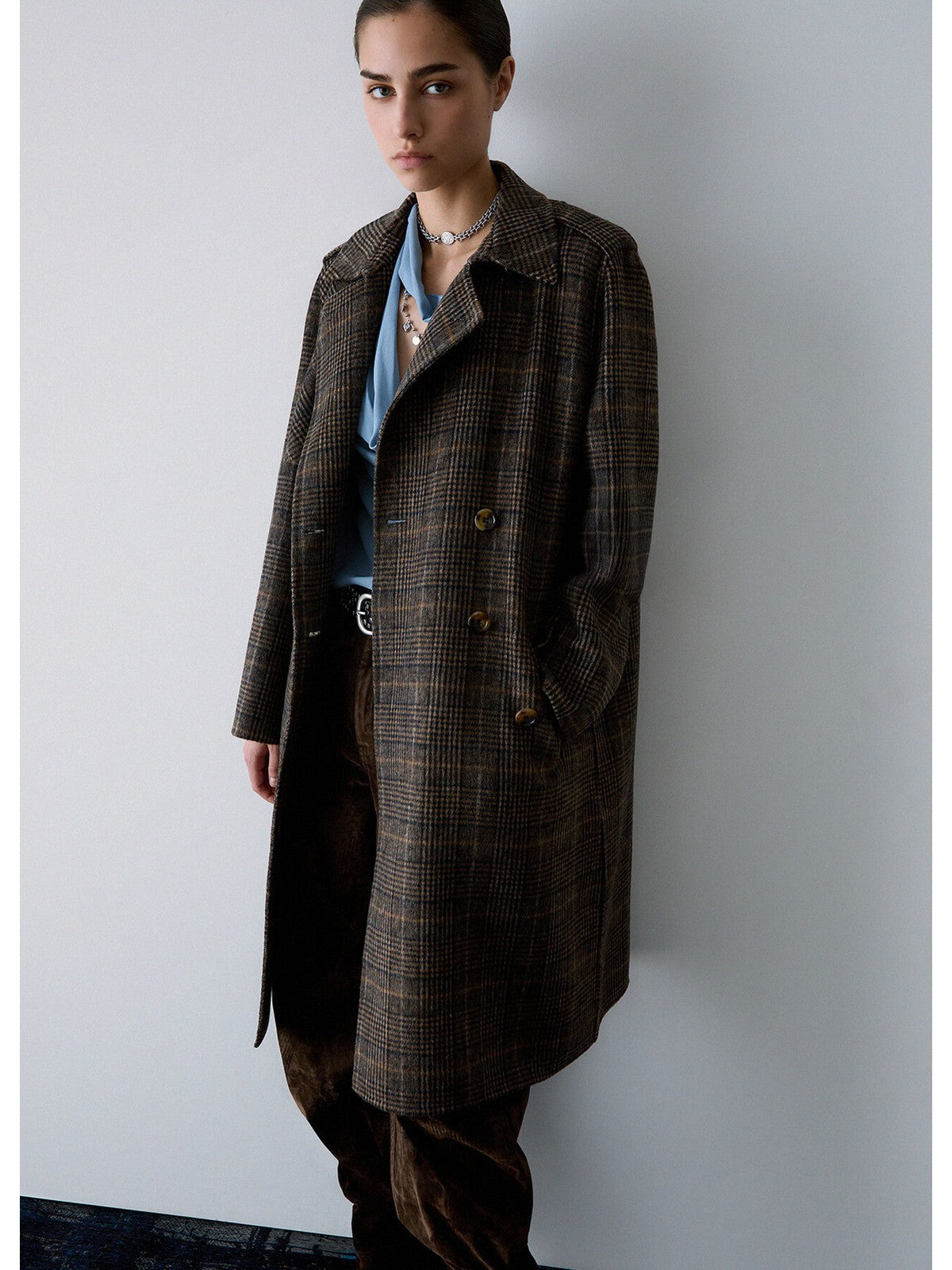LIU JO WHITE Cappotto Donna Camel check - WF6006T677A S9072